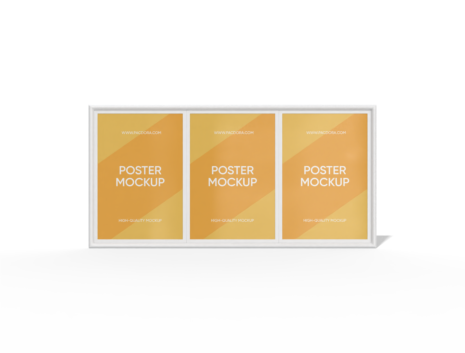 Three poster mockup