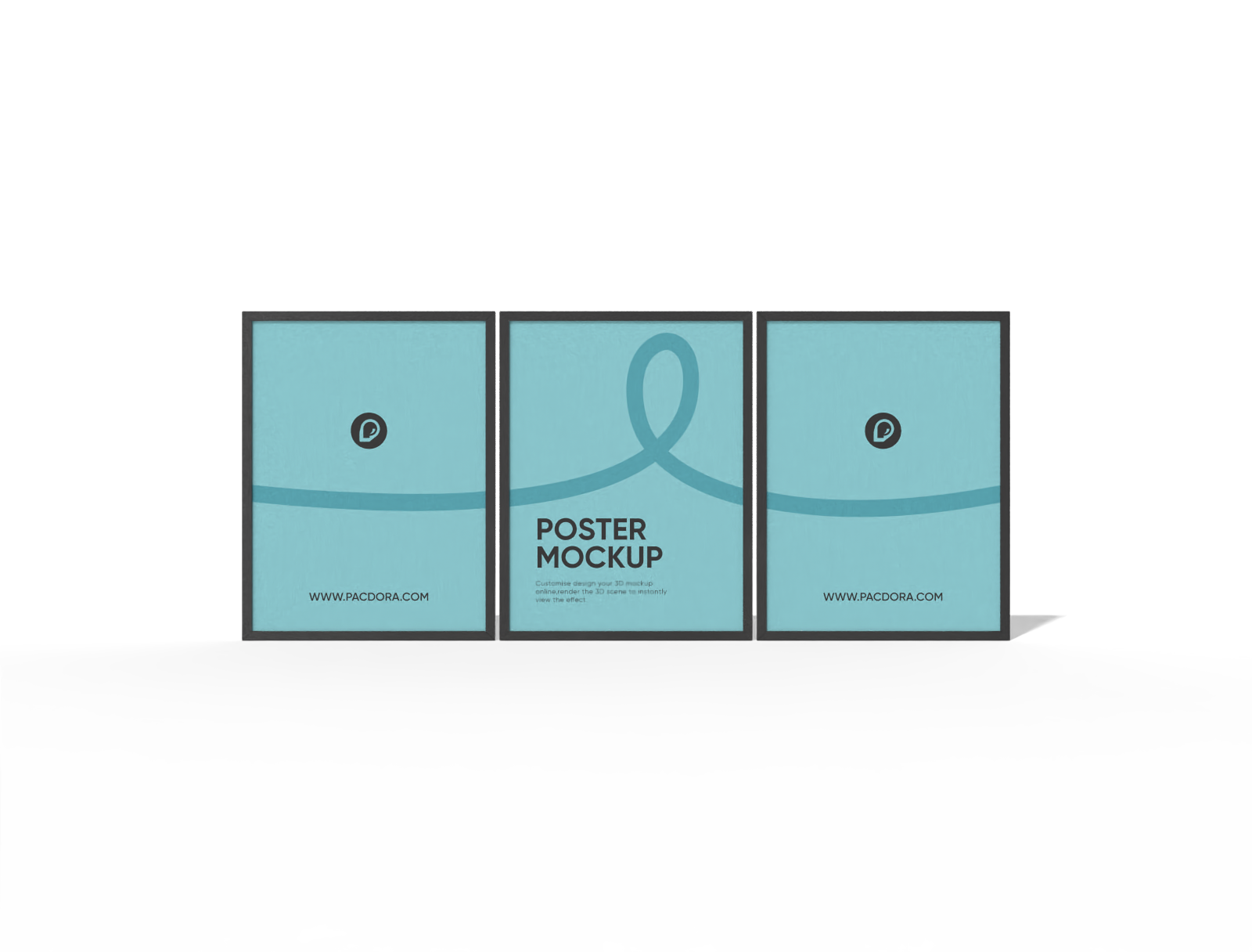 Three poster mockup