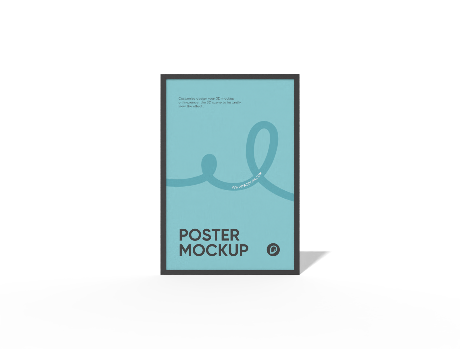 Wall poster mockup