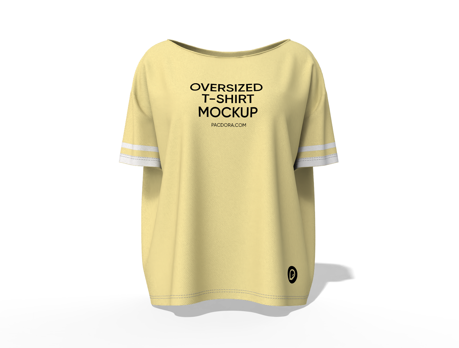 Women's oversized t-shirt mockup