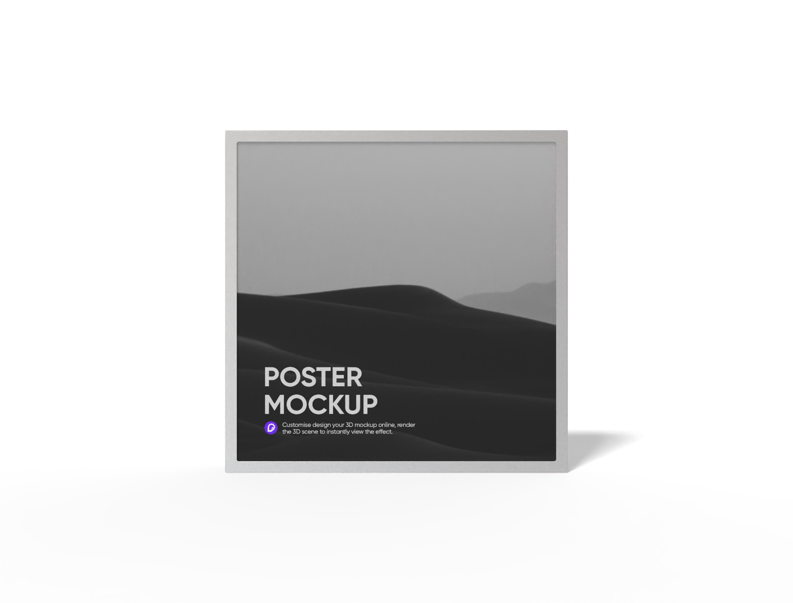 Square poster mockup