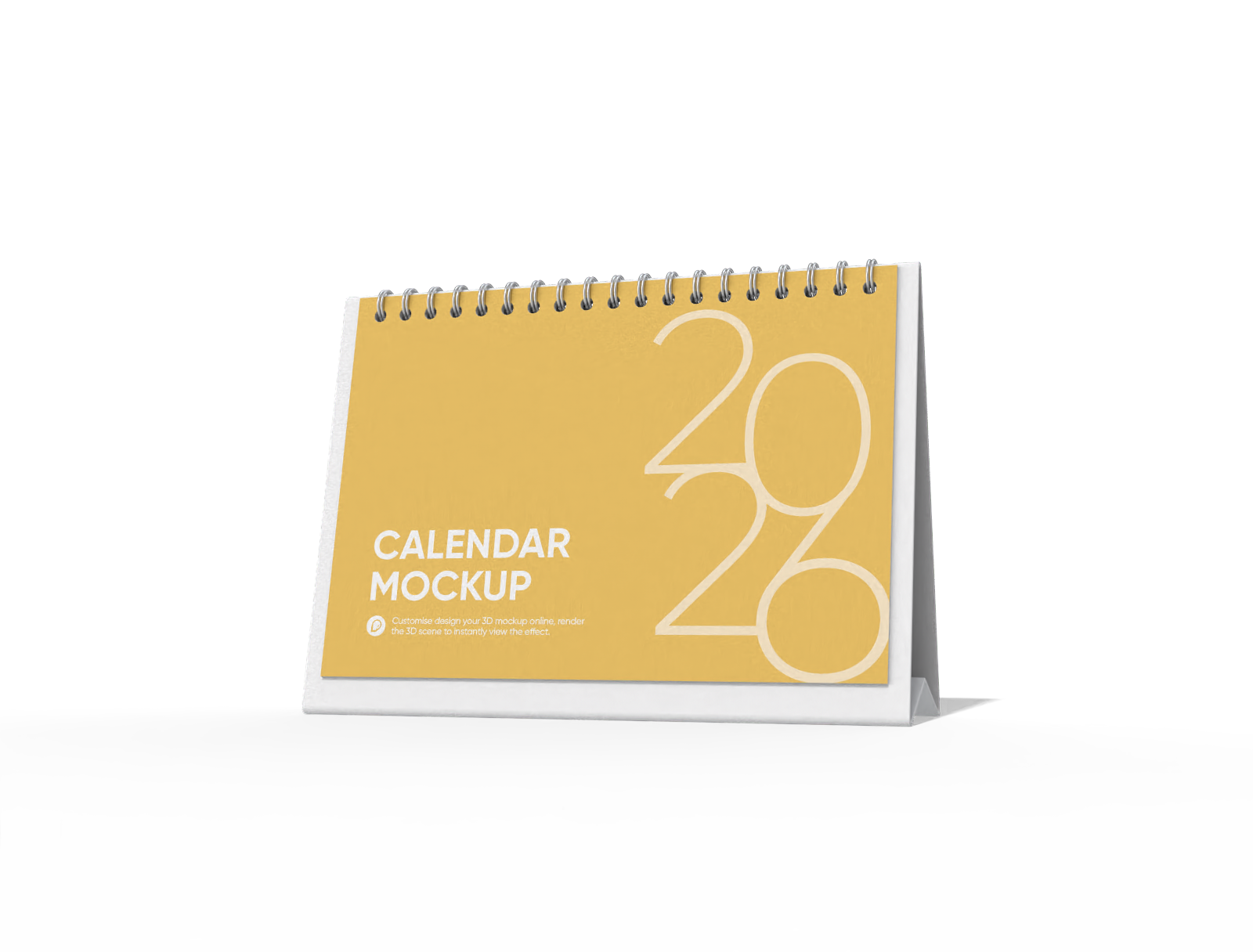 A4 calendar mockup