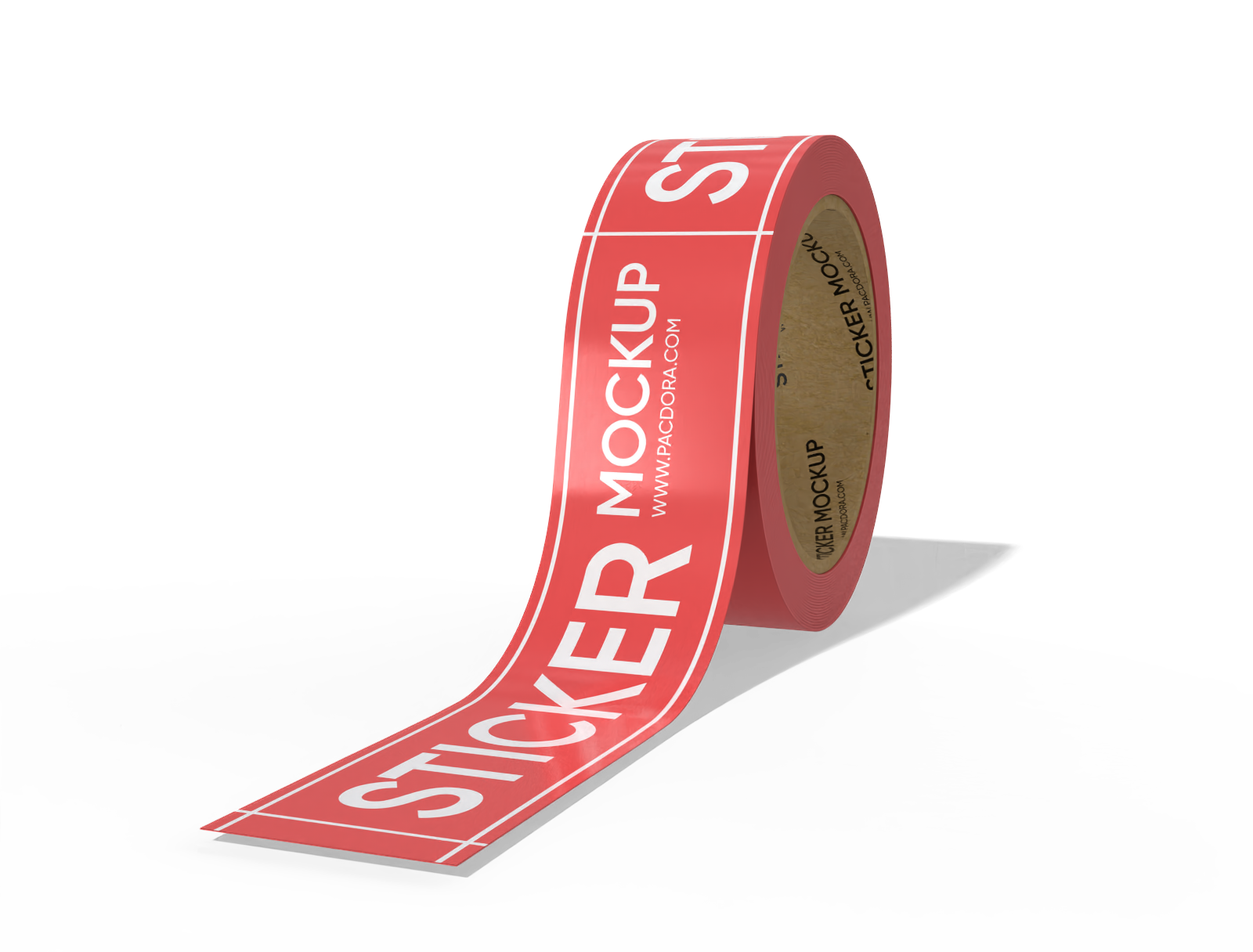 Sticker tape mockup