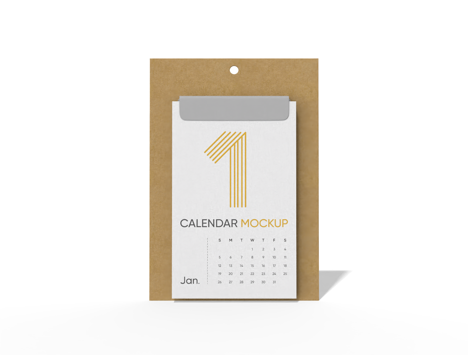 Calendar mockup