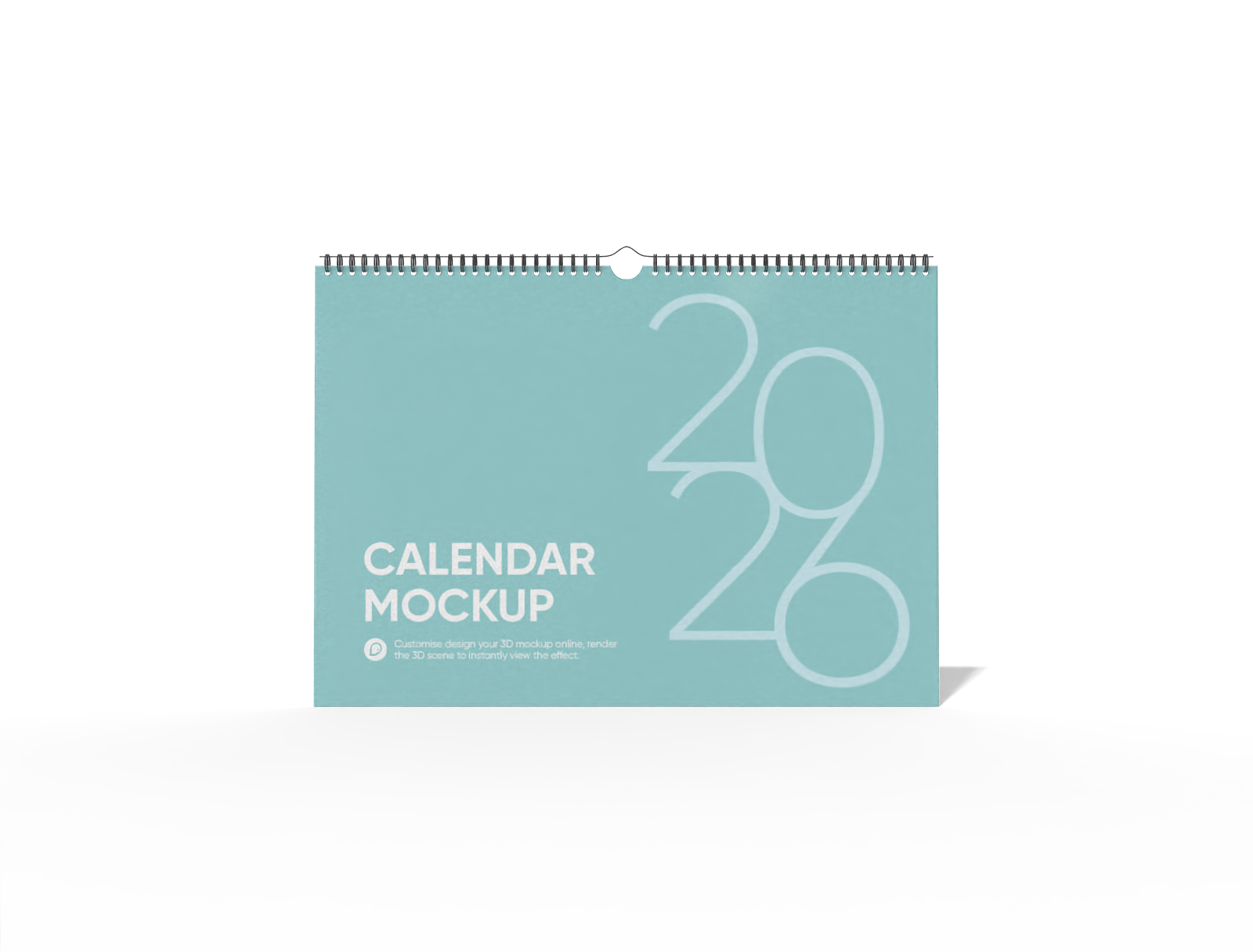 A4 wall calendar mockup