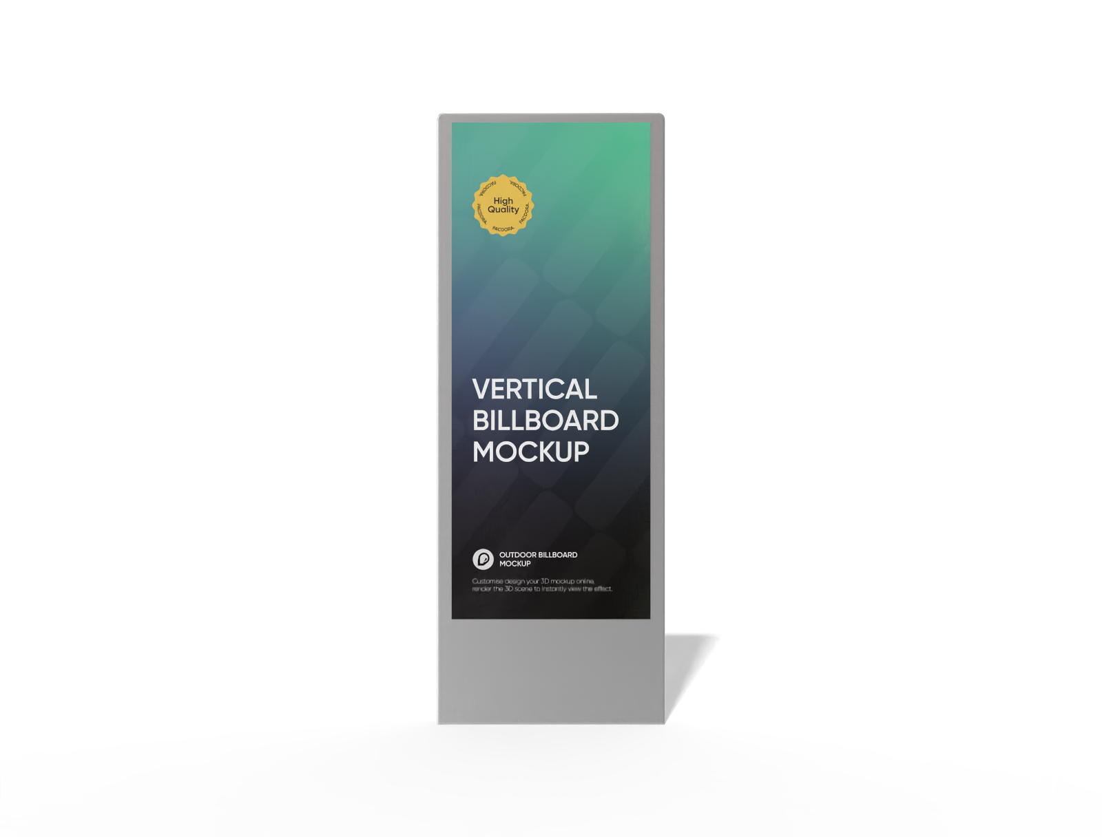 Vertical billboard mockup