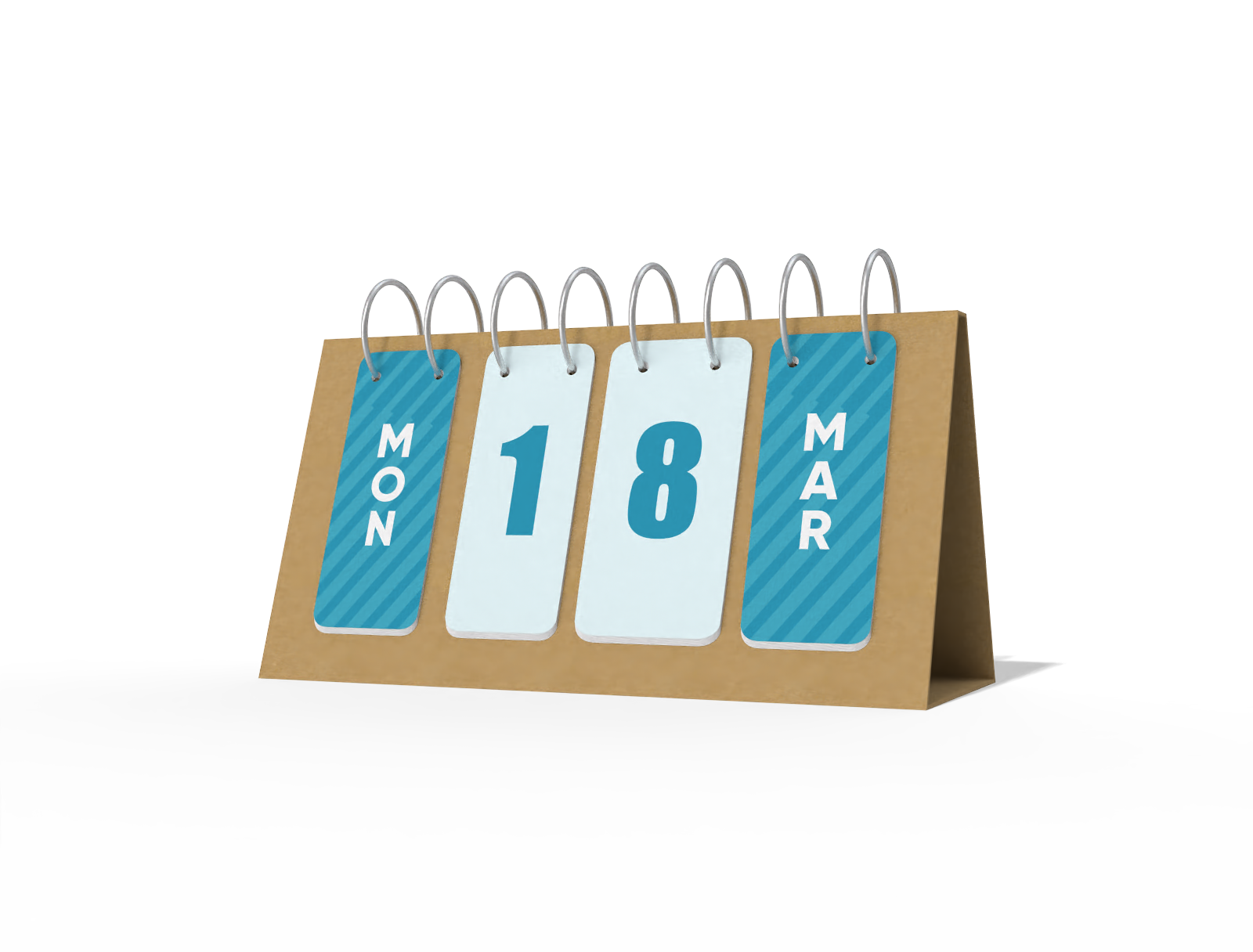 Desk calendar mockup