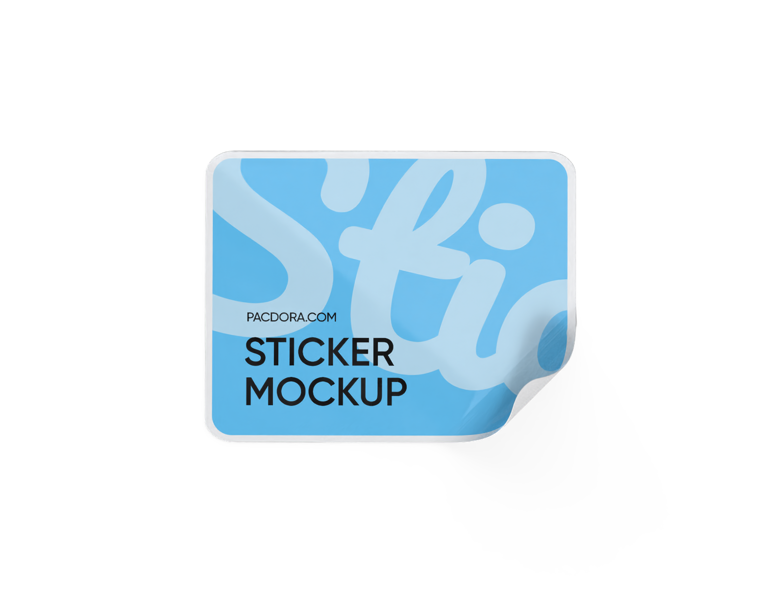 Sticker mockup