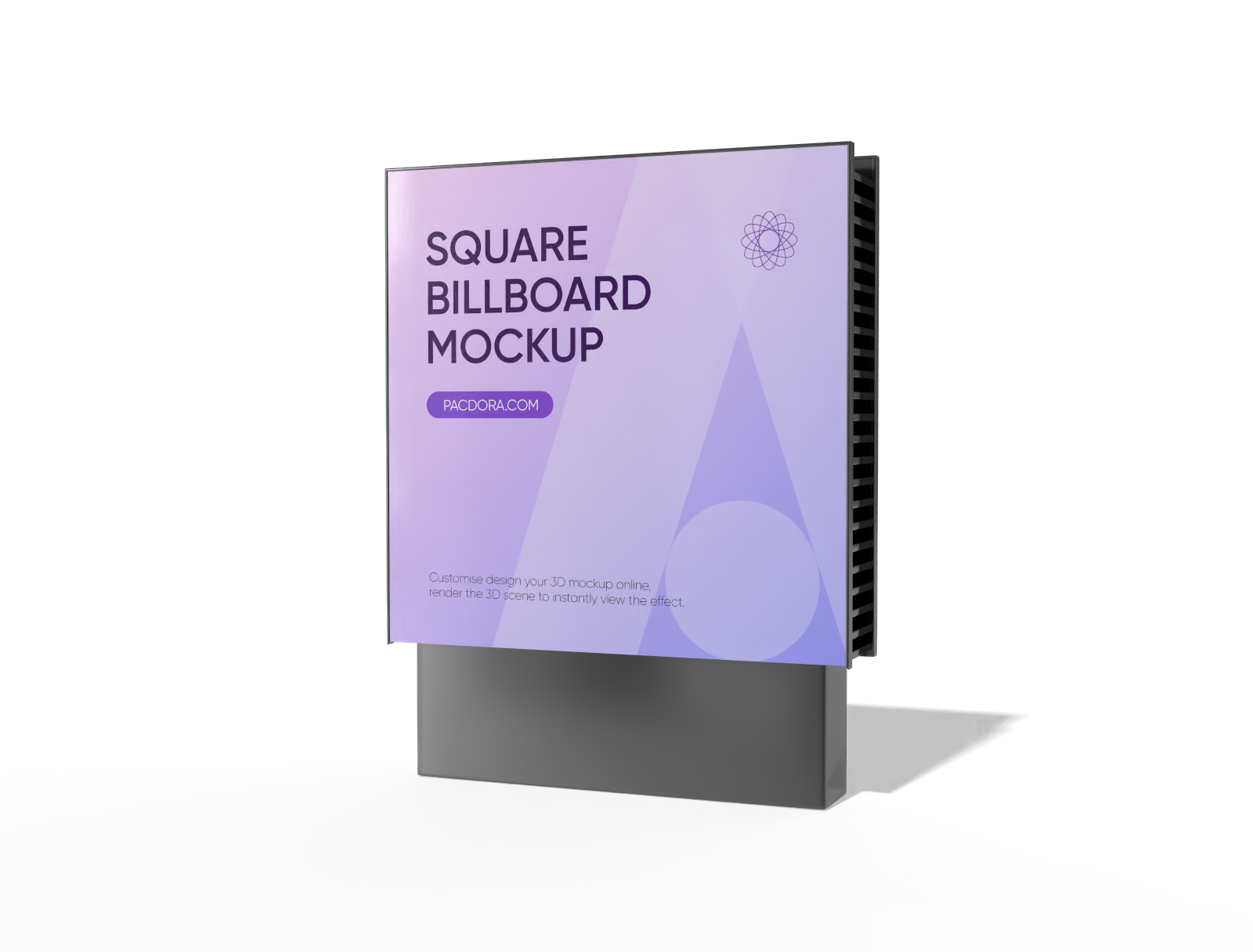 Square billboard mockup