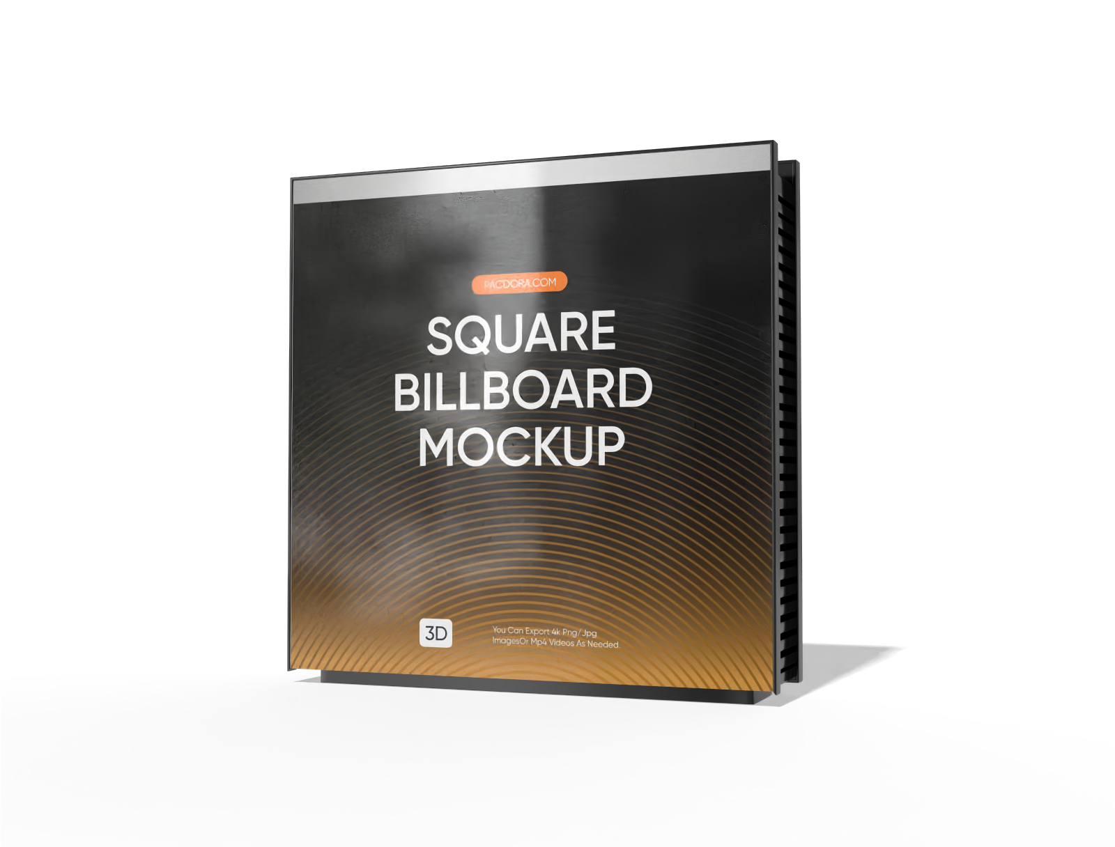 Square billboard mockup