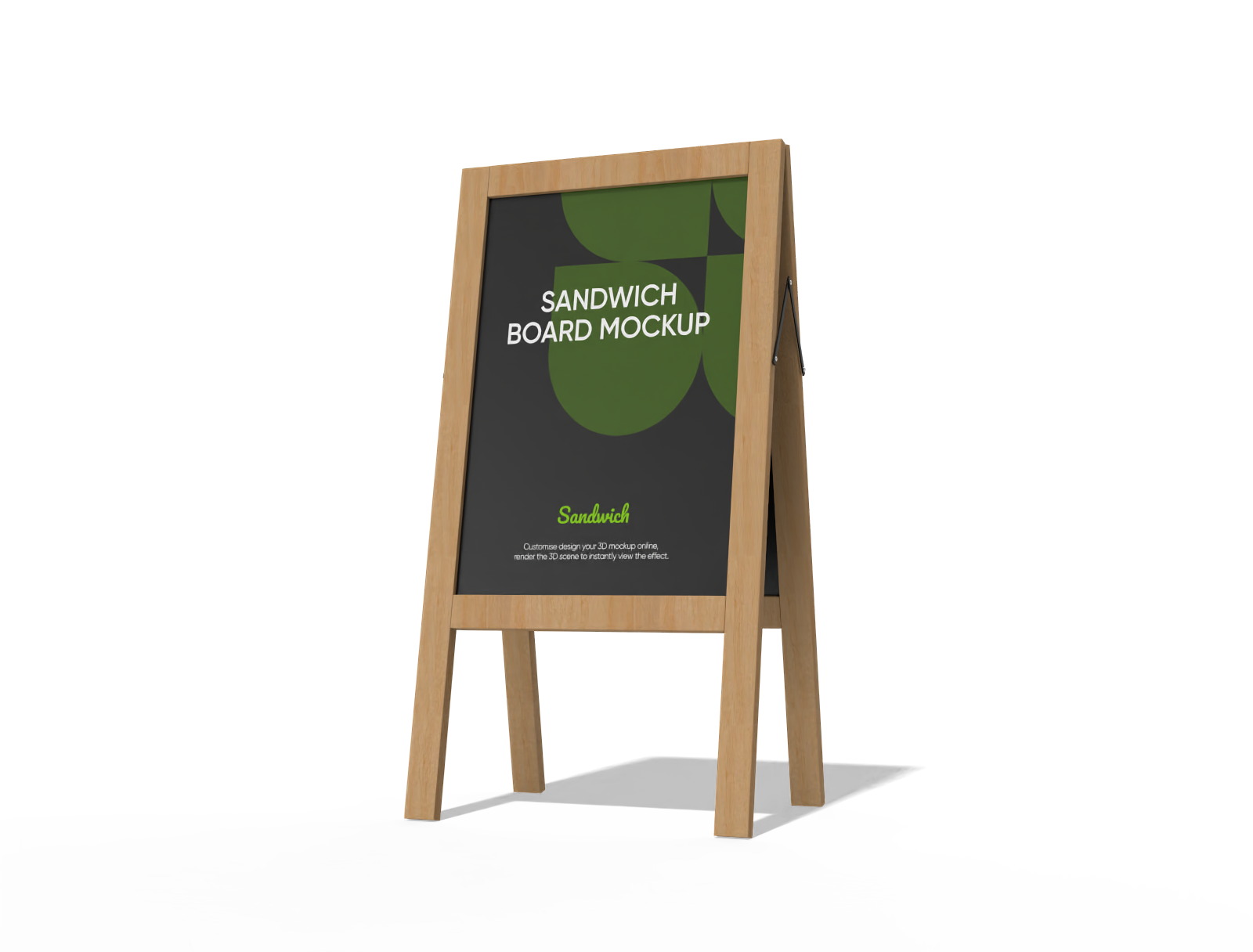 Sandwich board mockup