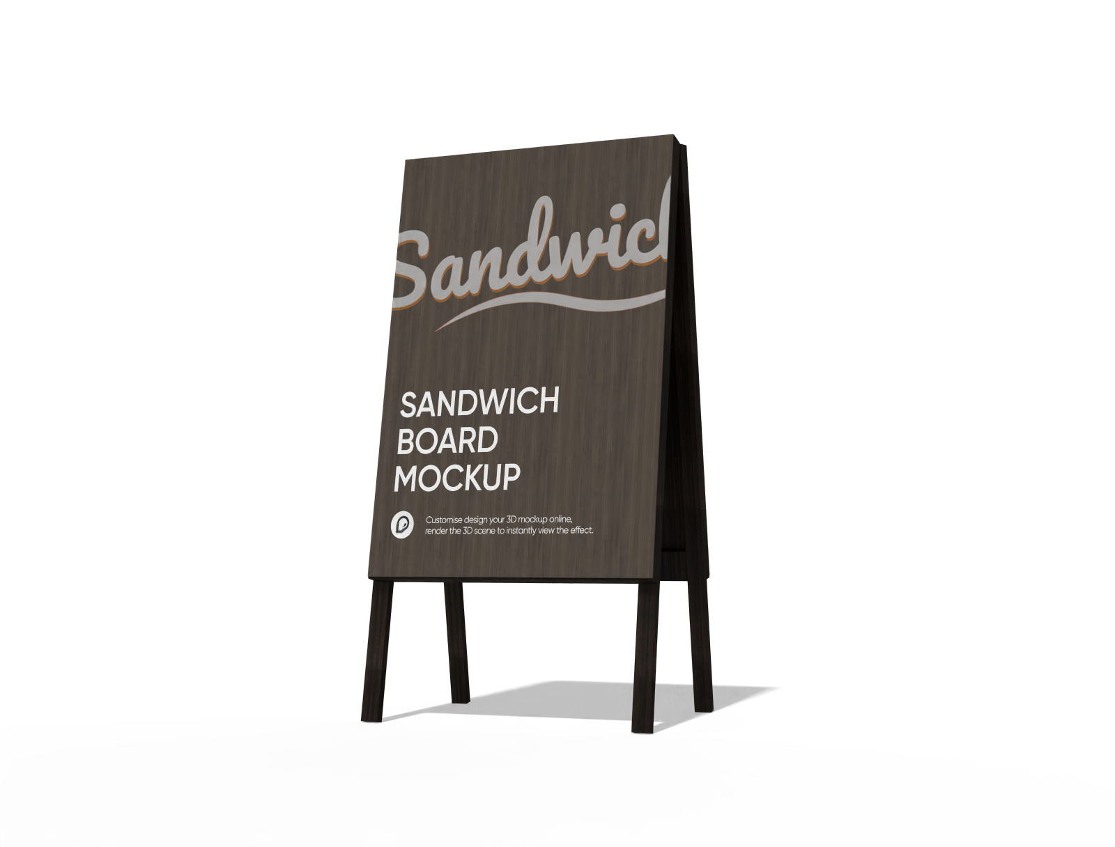 Sandwich board mockup