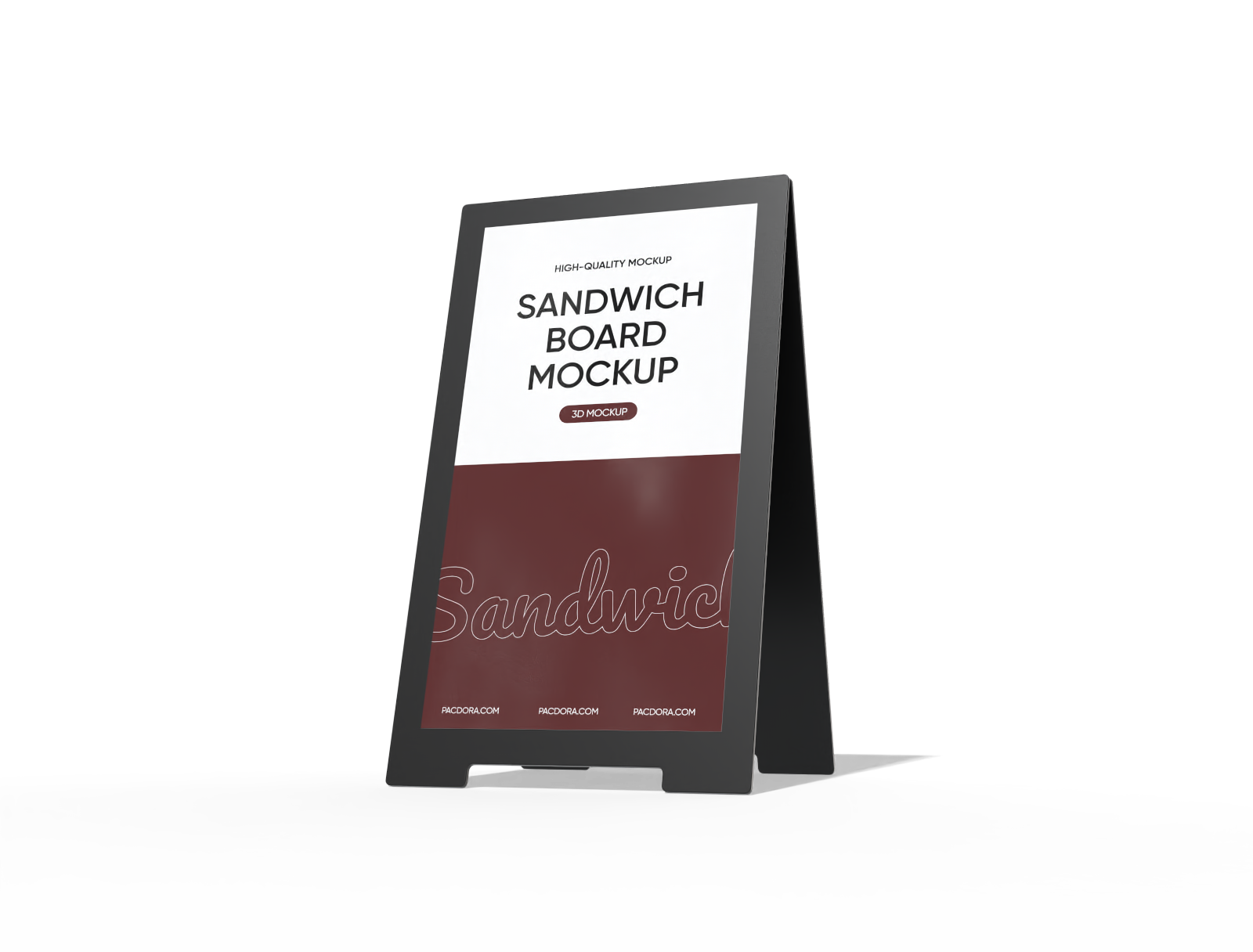 Sandwich board mockup