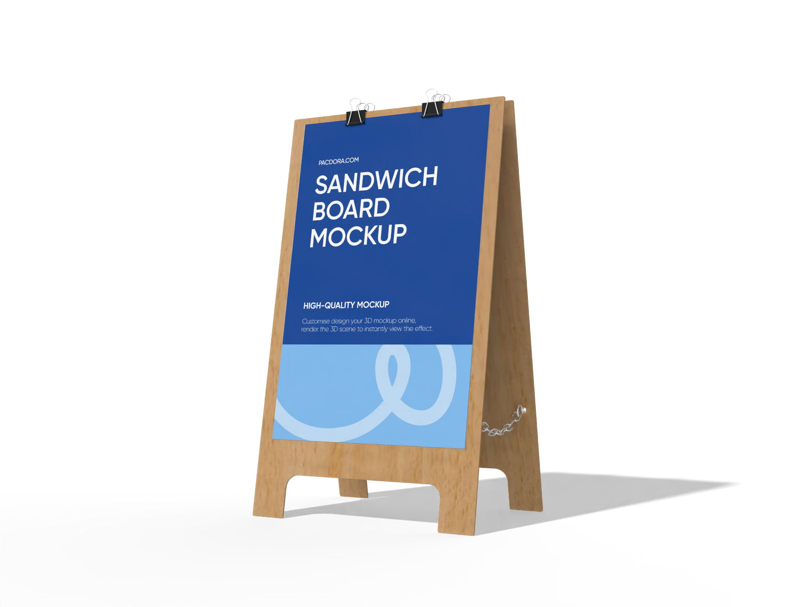 Sandwich board mockup