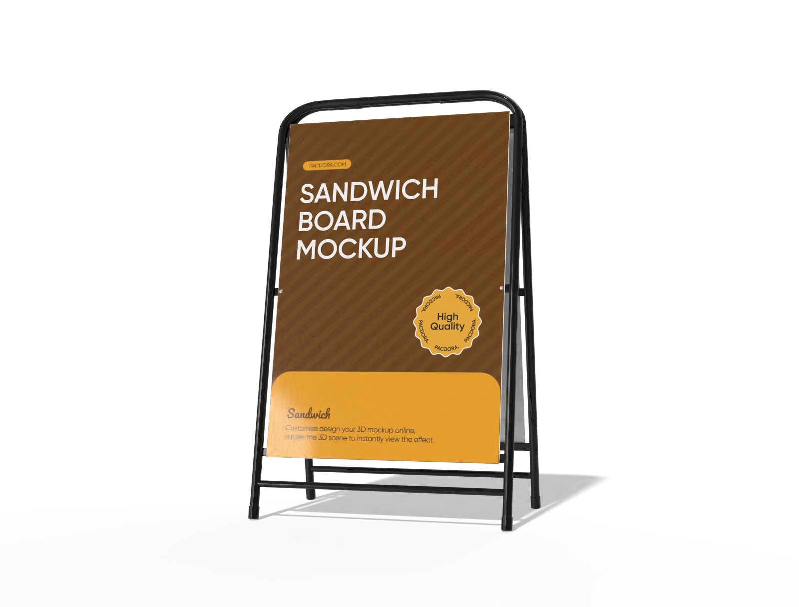Sandwich board mockup
