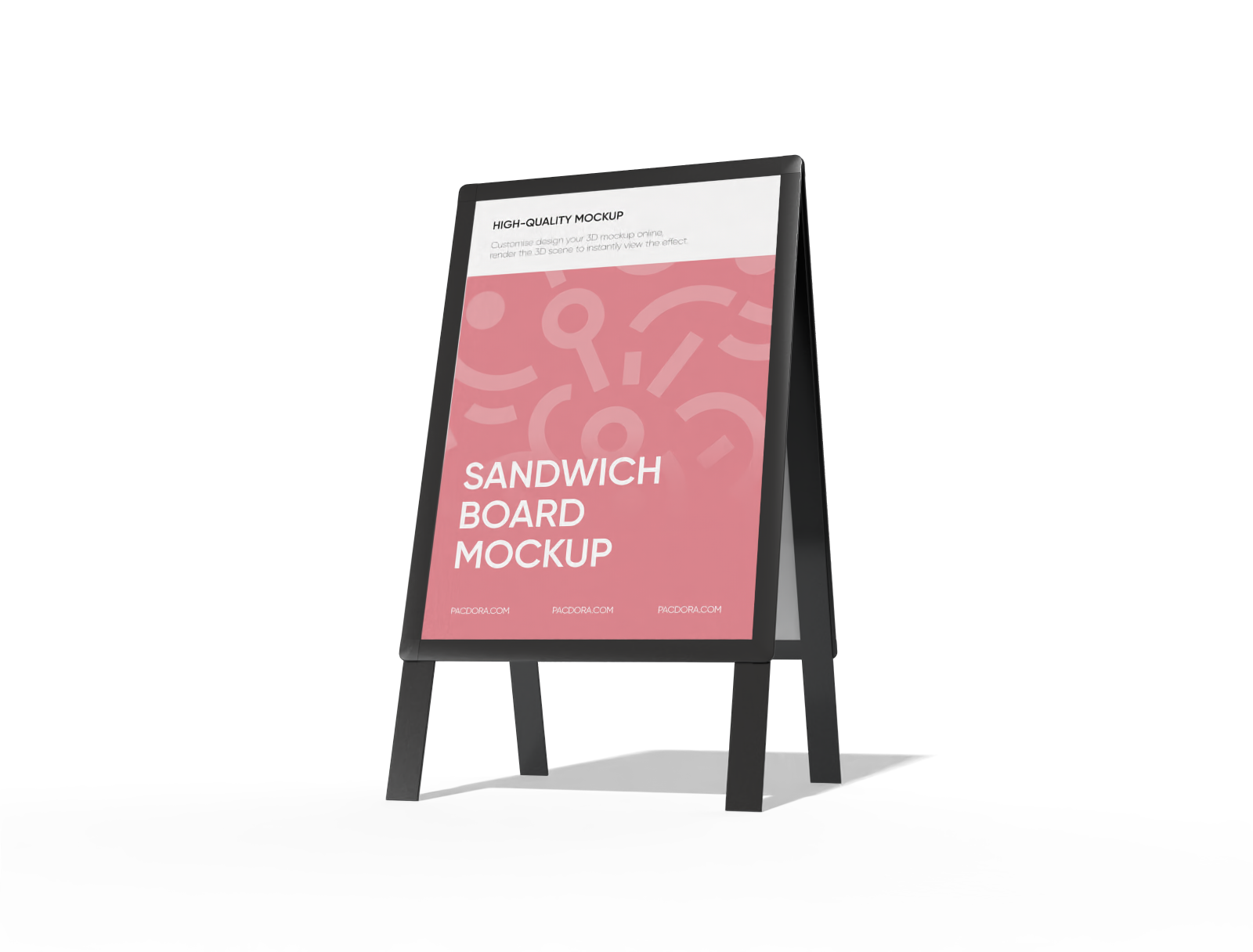 Sandwich board mockup