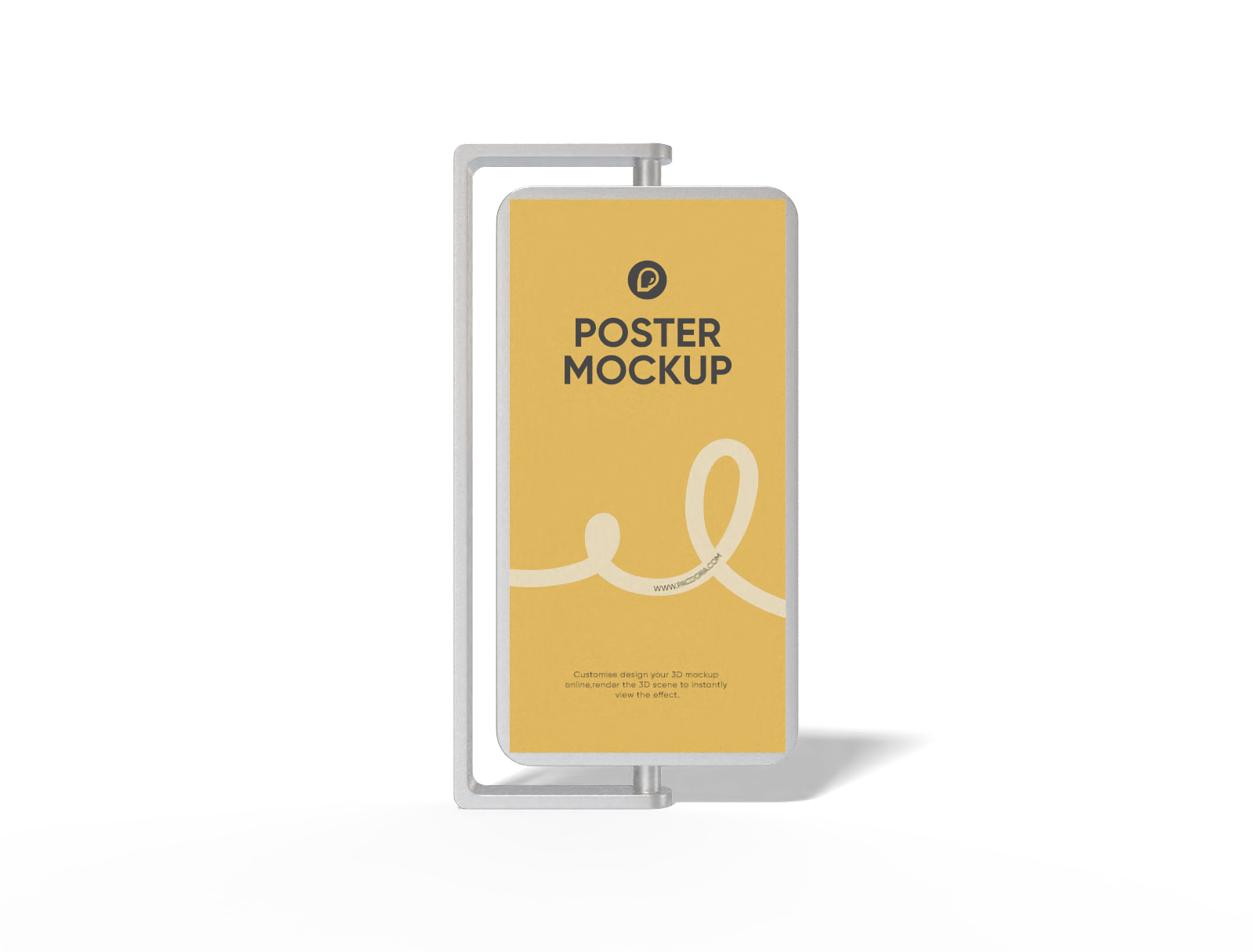 Outdoor poster mockup