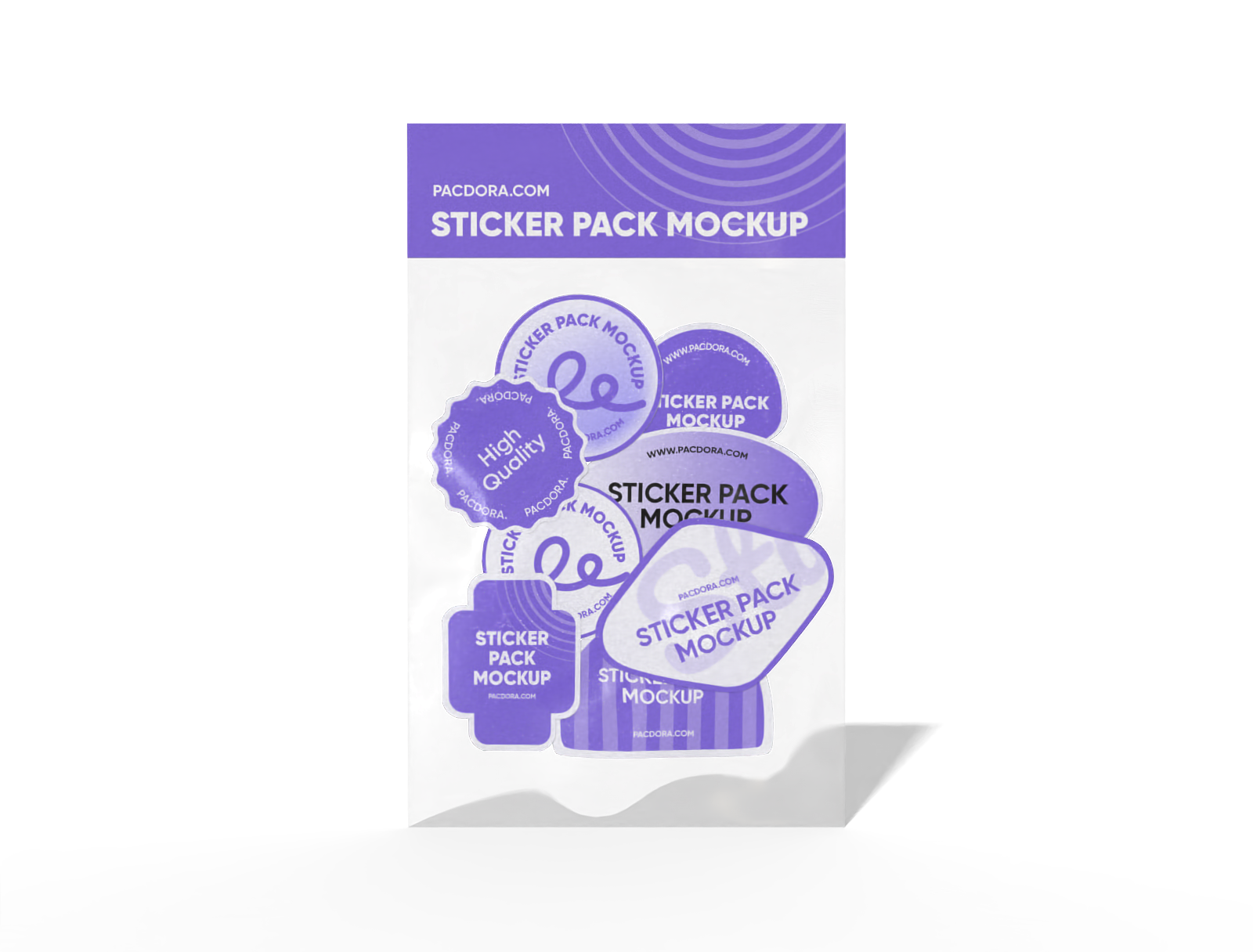 Sticker pack mockup