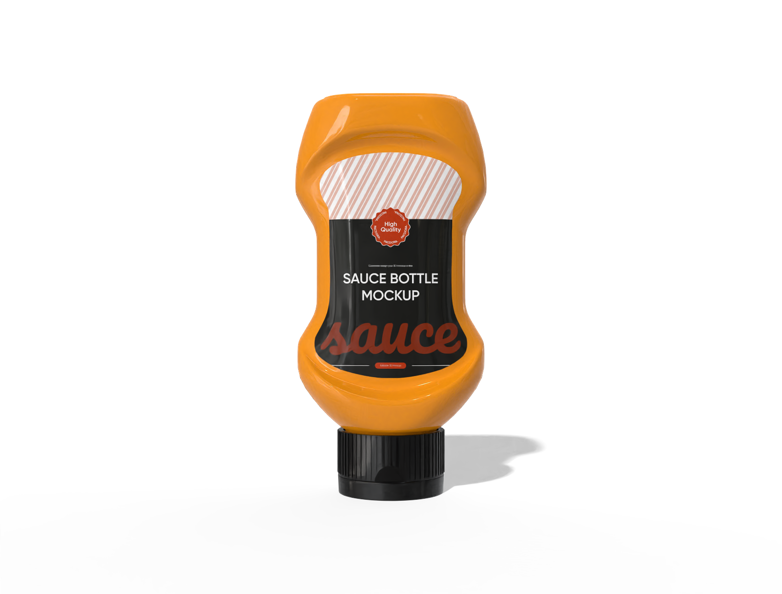 Sauce bottle mockup