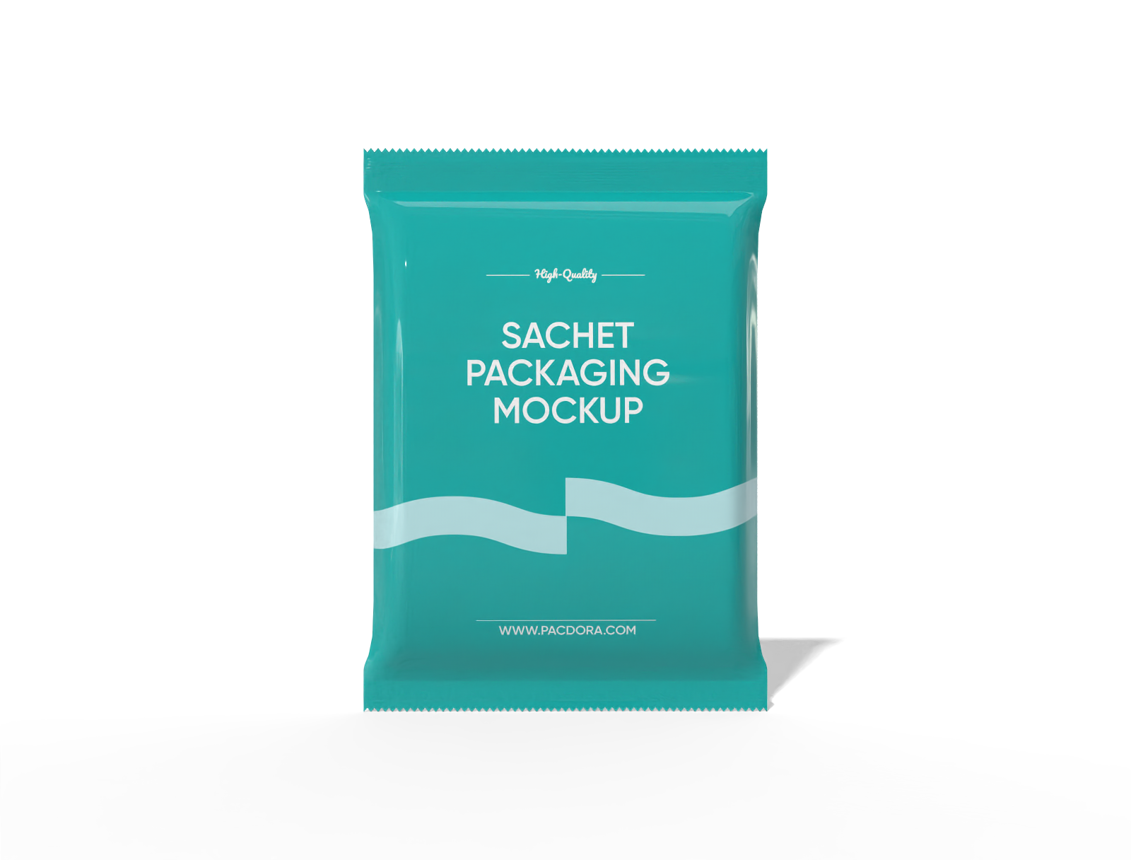 Sachet packaging mockup