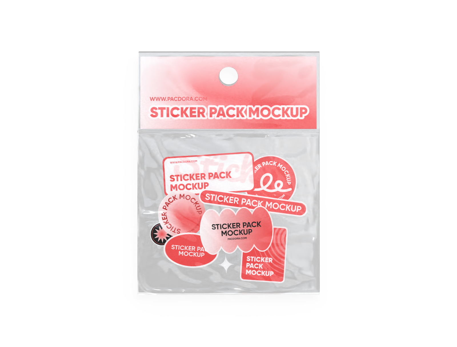 Sticker pack mockup