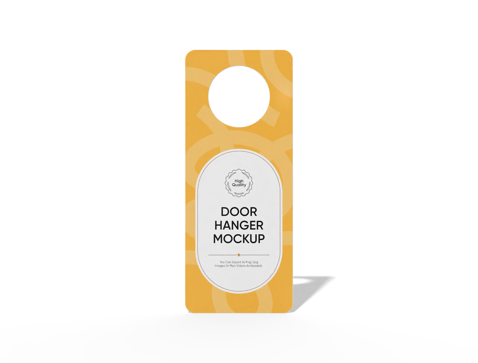 Door hanger mockup