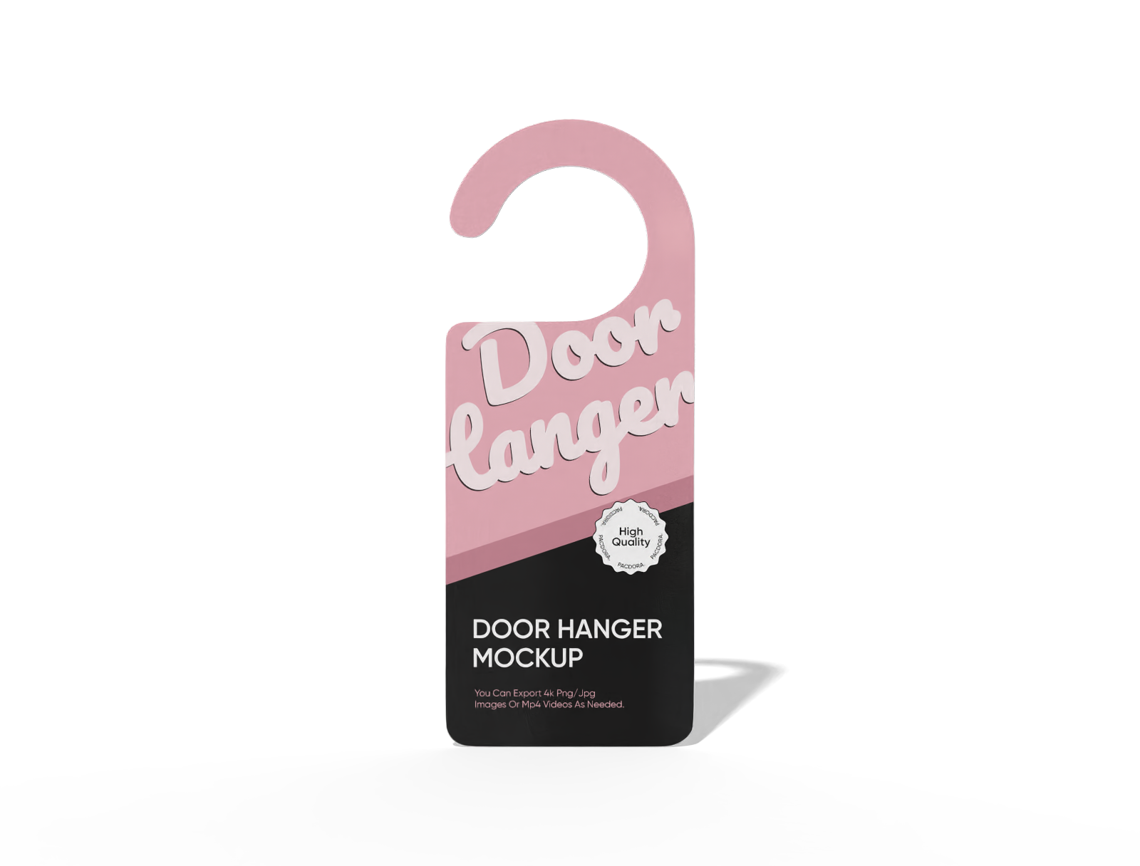 Door hanger mockup