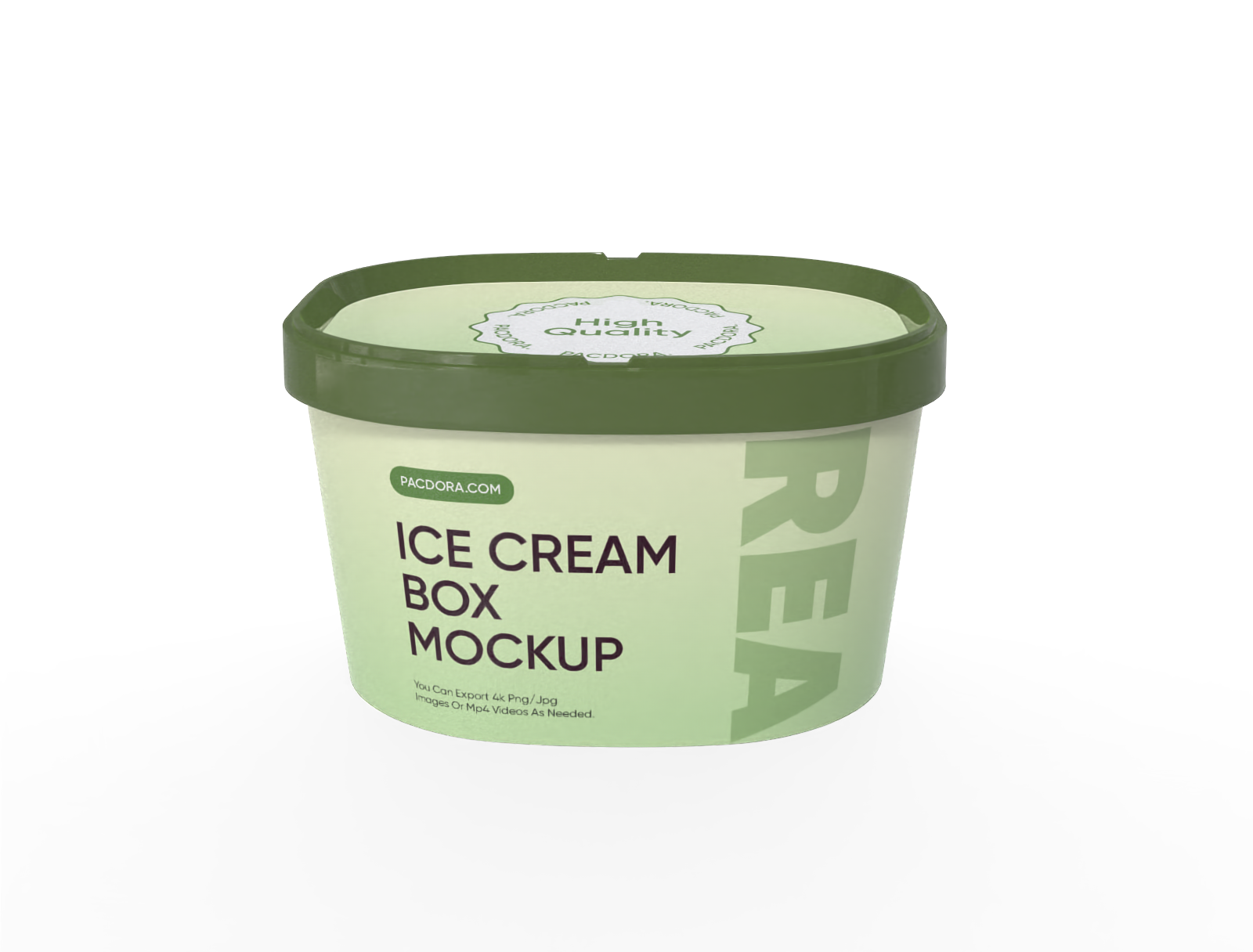 Ice cream box mockup