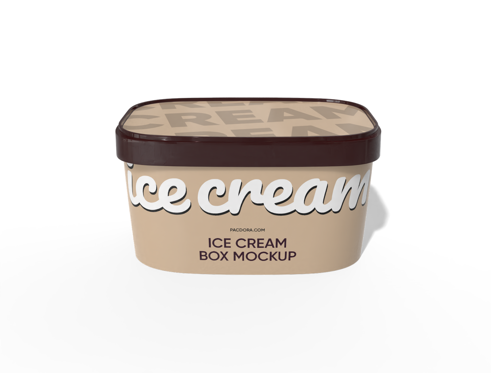 Ice cream box mockup