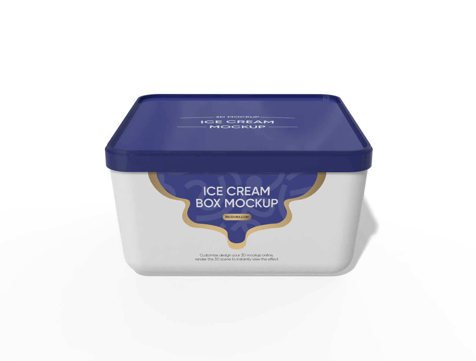 Ice cream box mockup