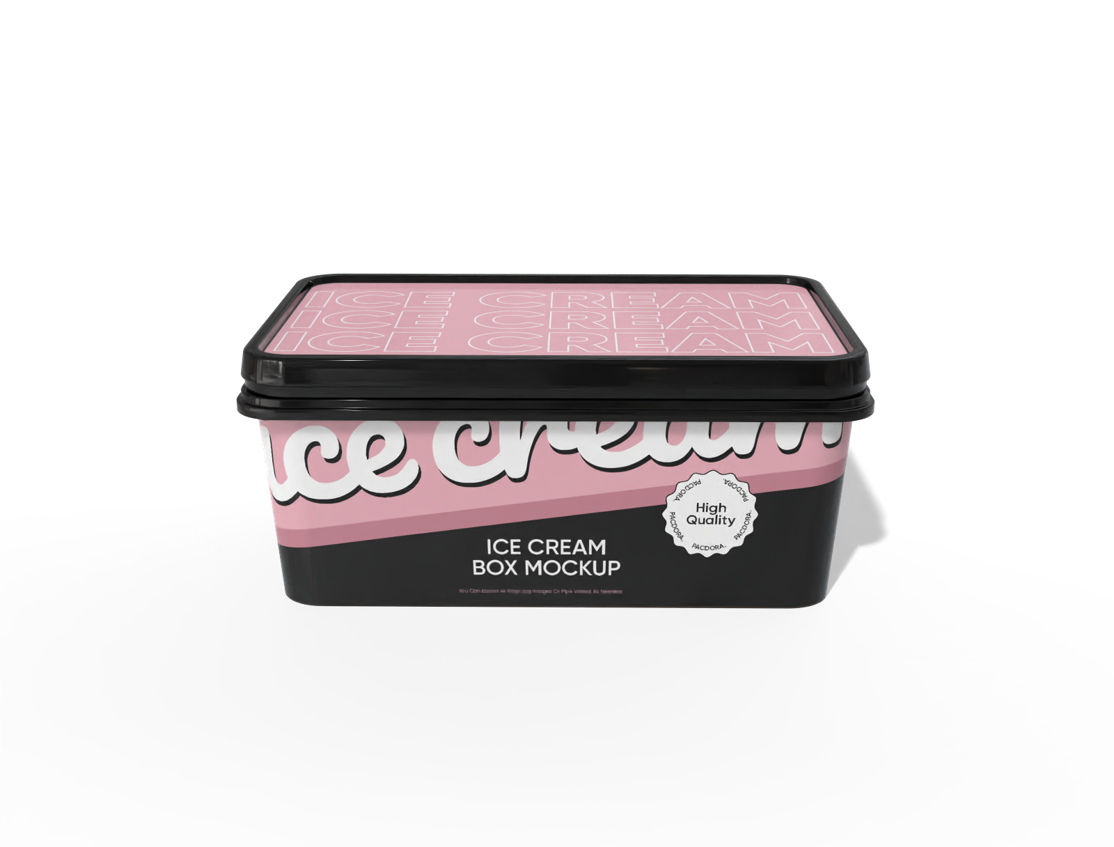 Ice cream box mockup