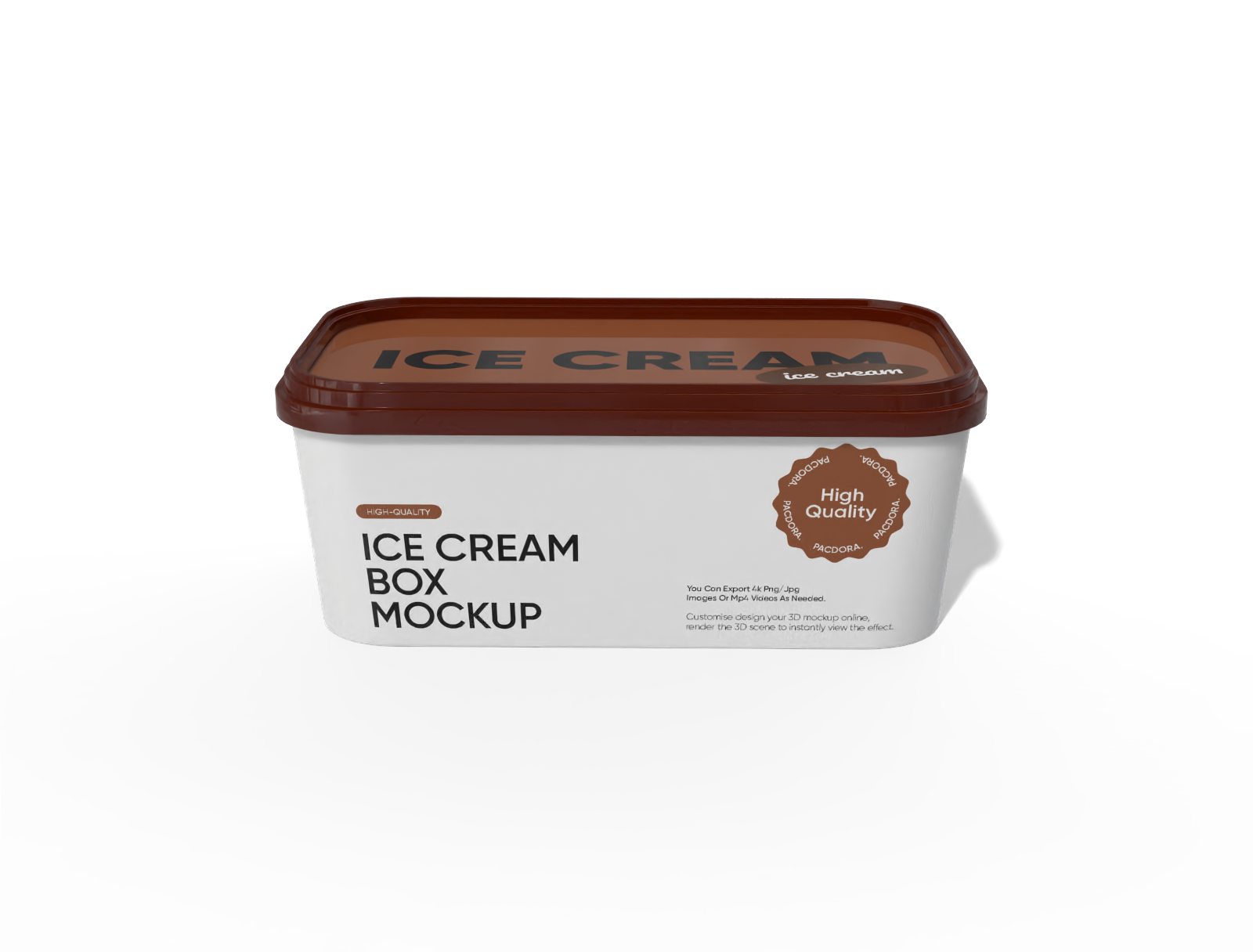 Ice cream box mockup