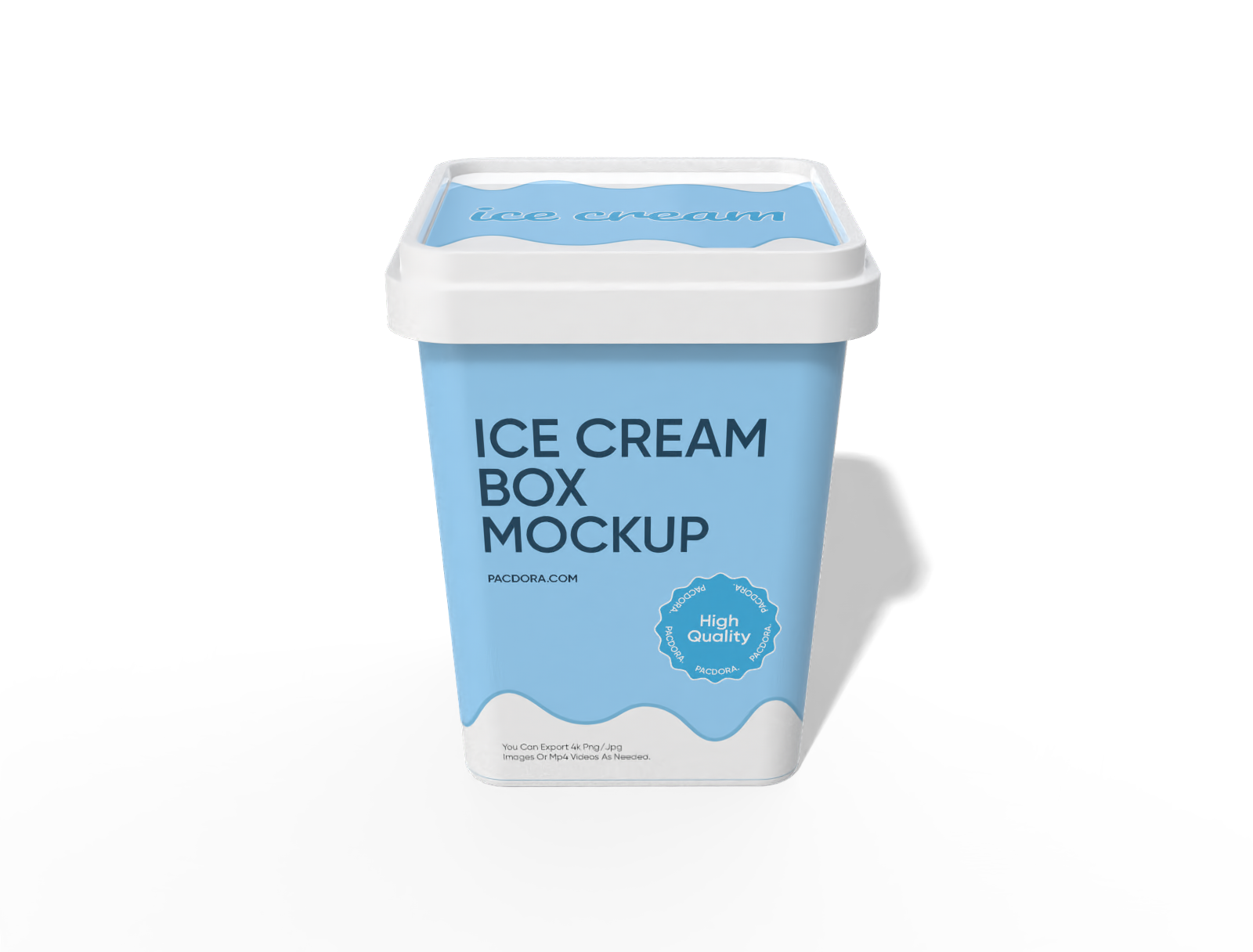 Ice cream box mockup
