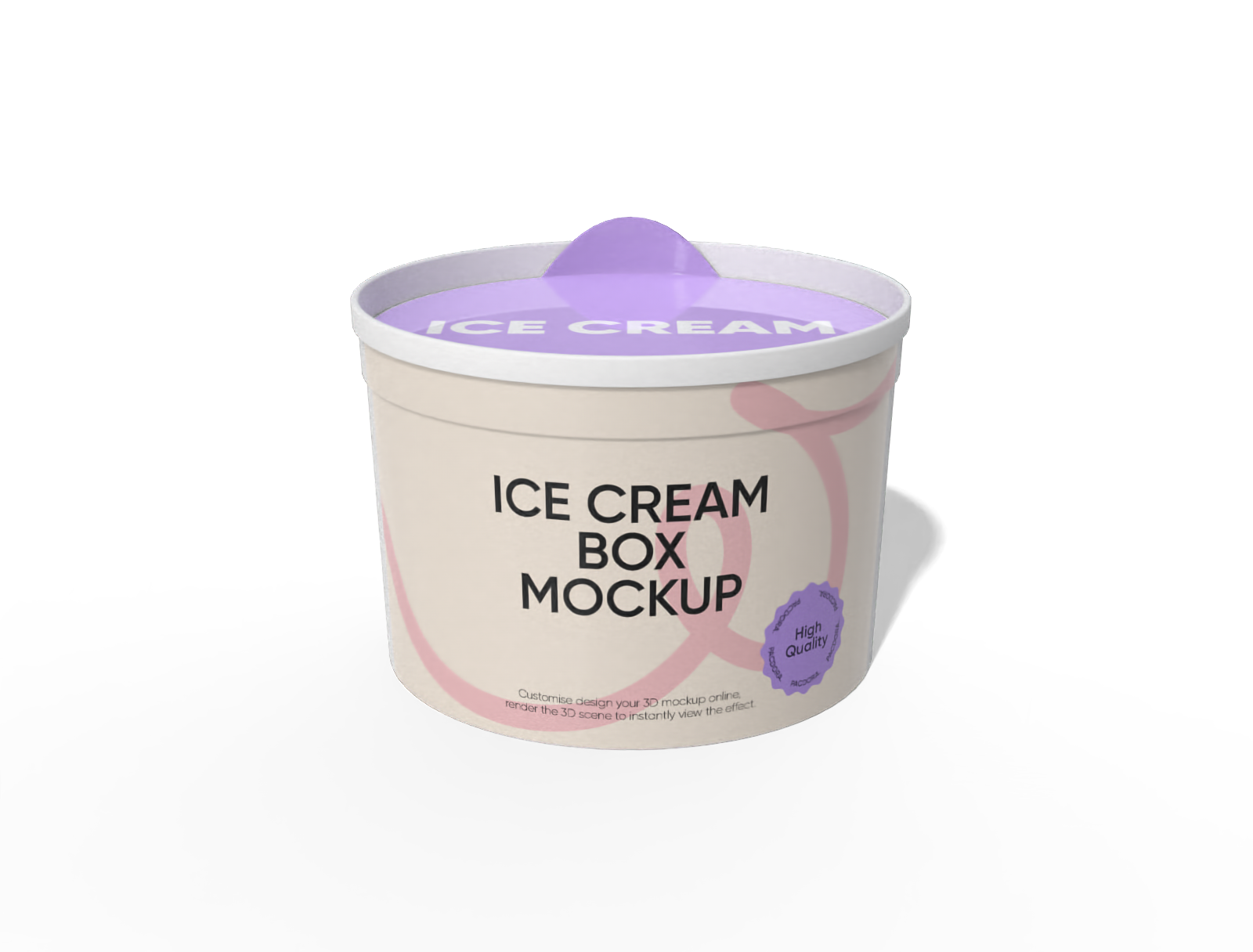 Ice cream box mockup