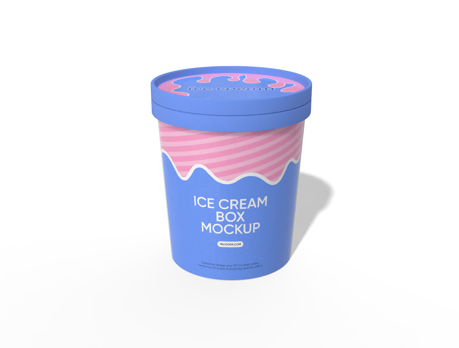 Ice cream box mockup