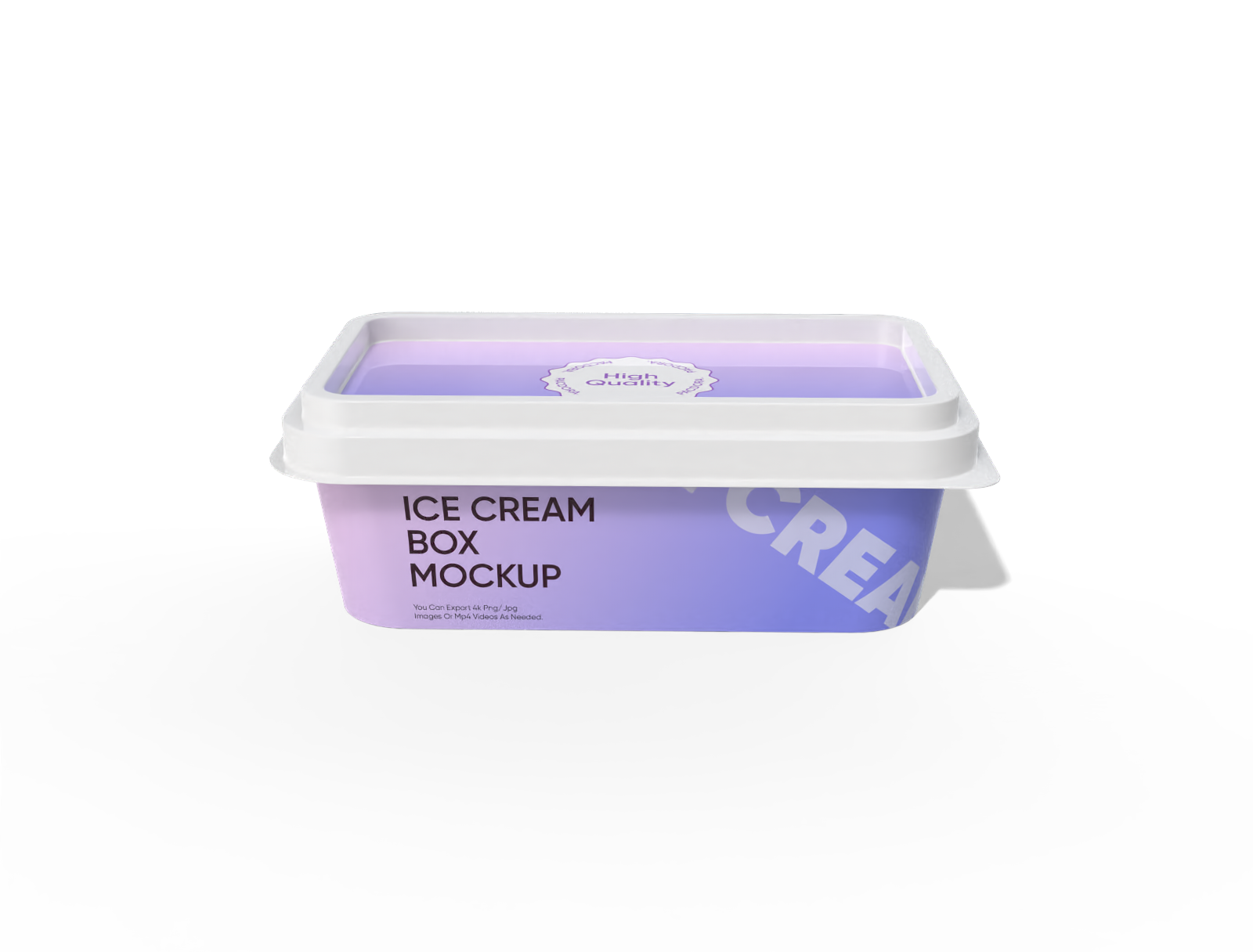 Ice cream box mockup