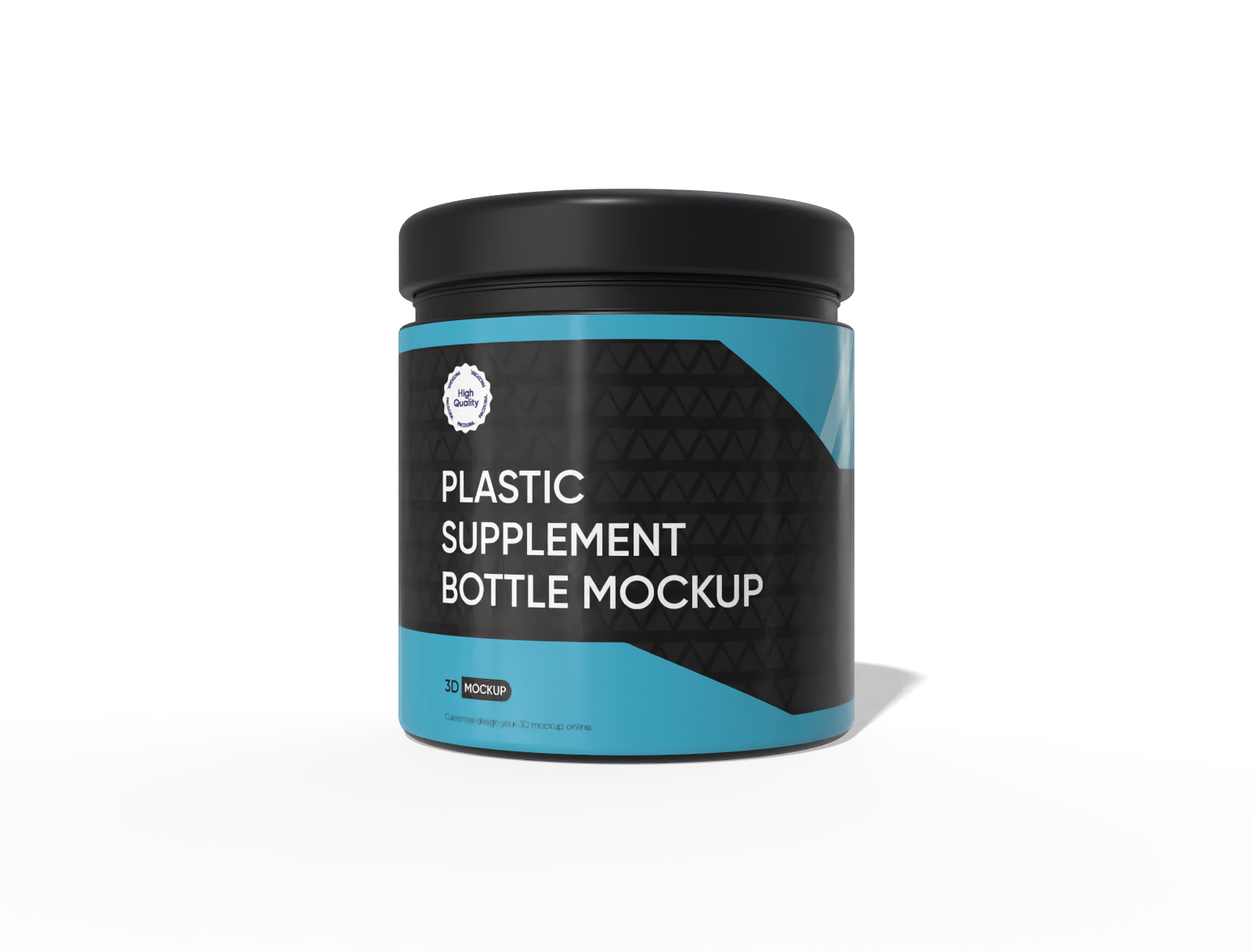 Supplement bottle mockup