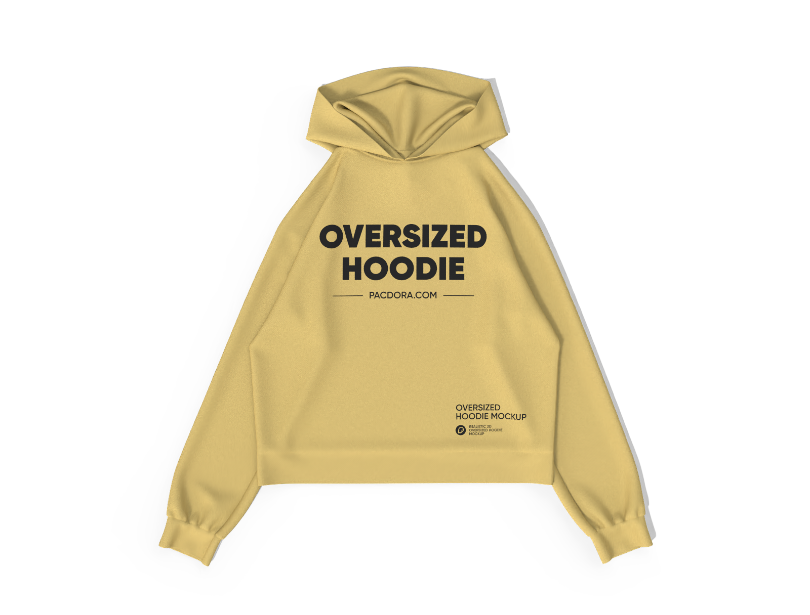 Oversized hoodie mockup