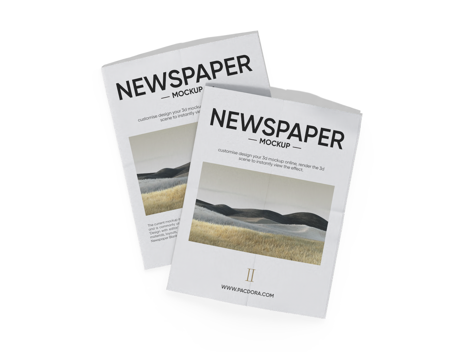 Newspaper mockup