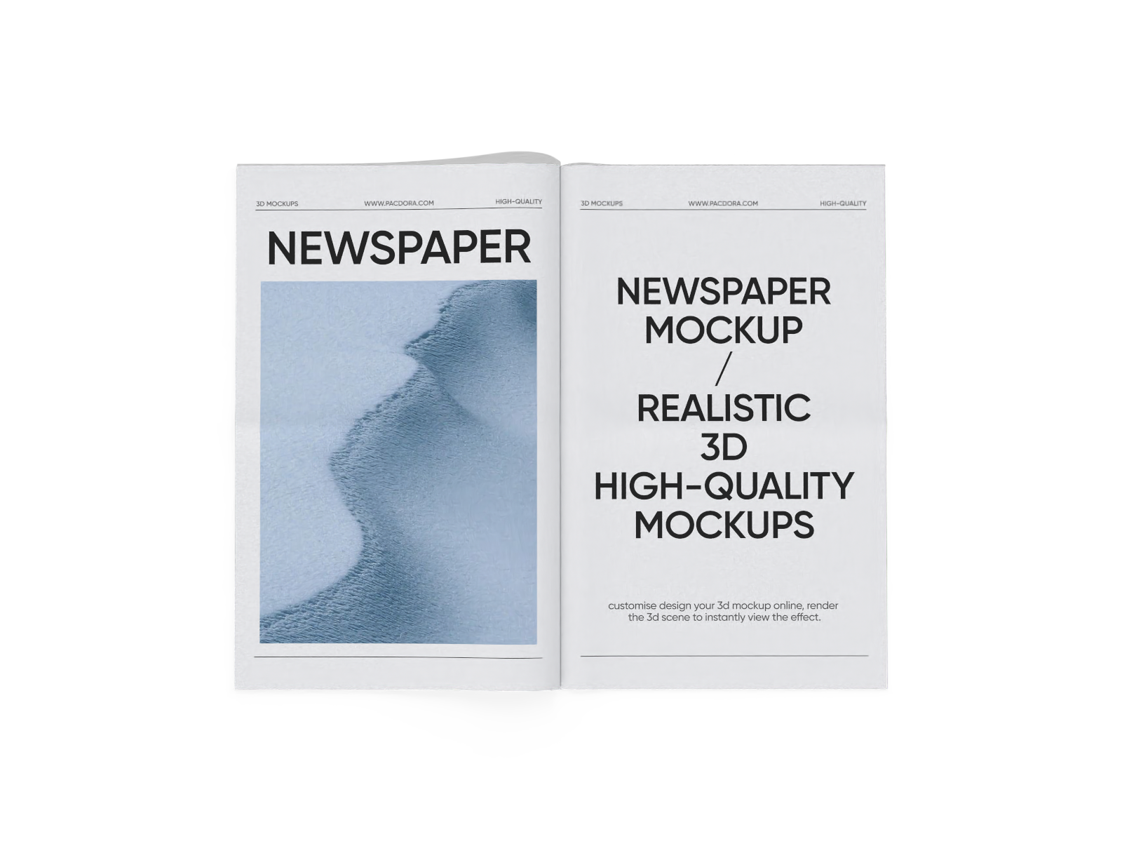 Newspaper mockup