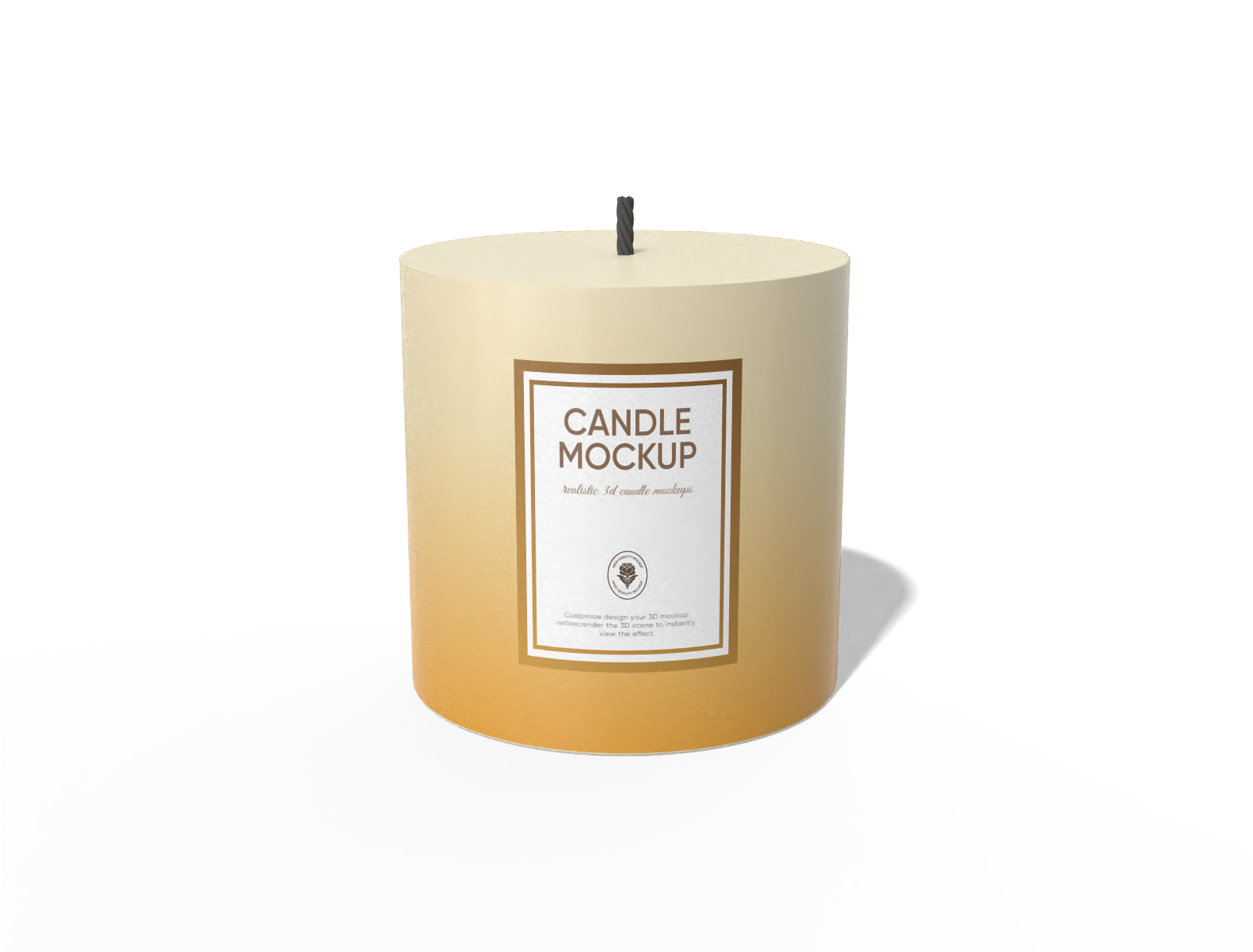 Candle mockup