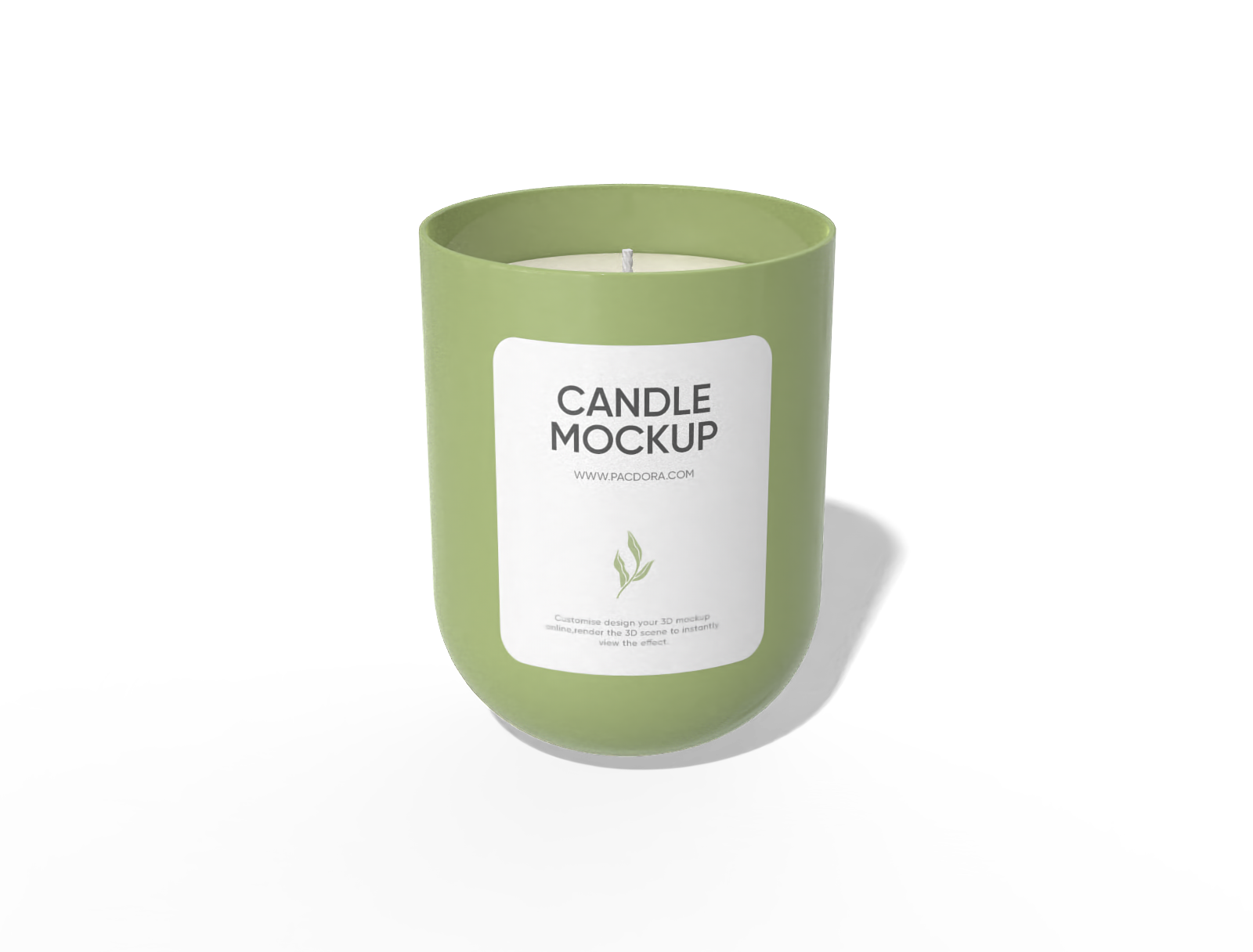 Candle mockup