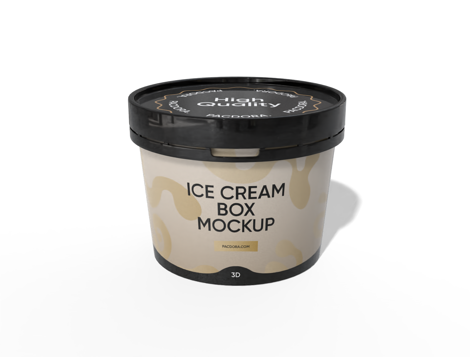 Ice cream box mockup