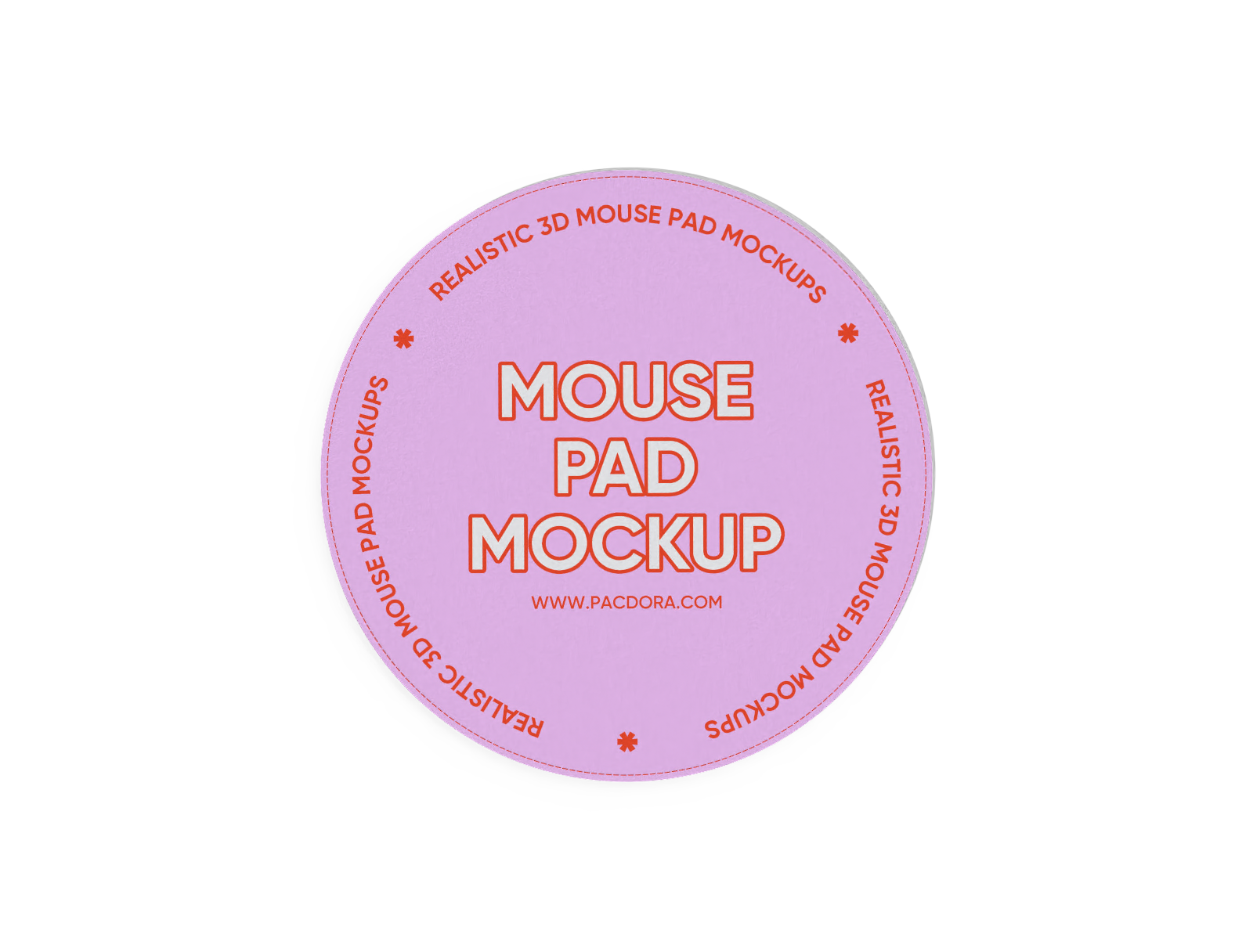 Round mouse pad mockup