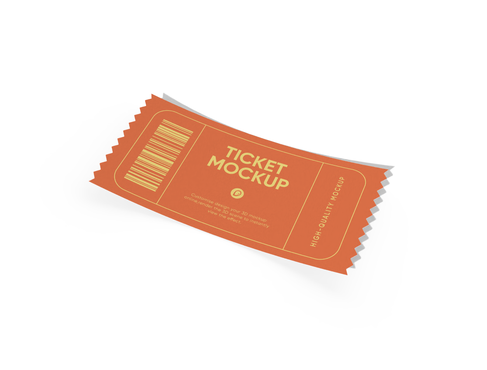 Event ticket mockup