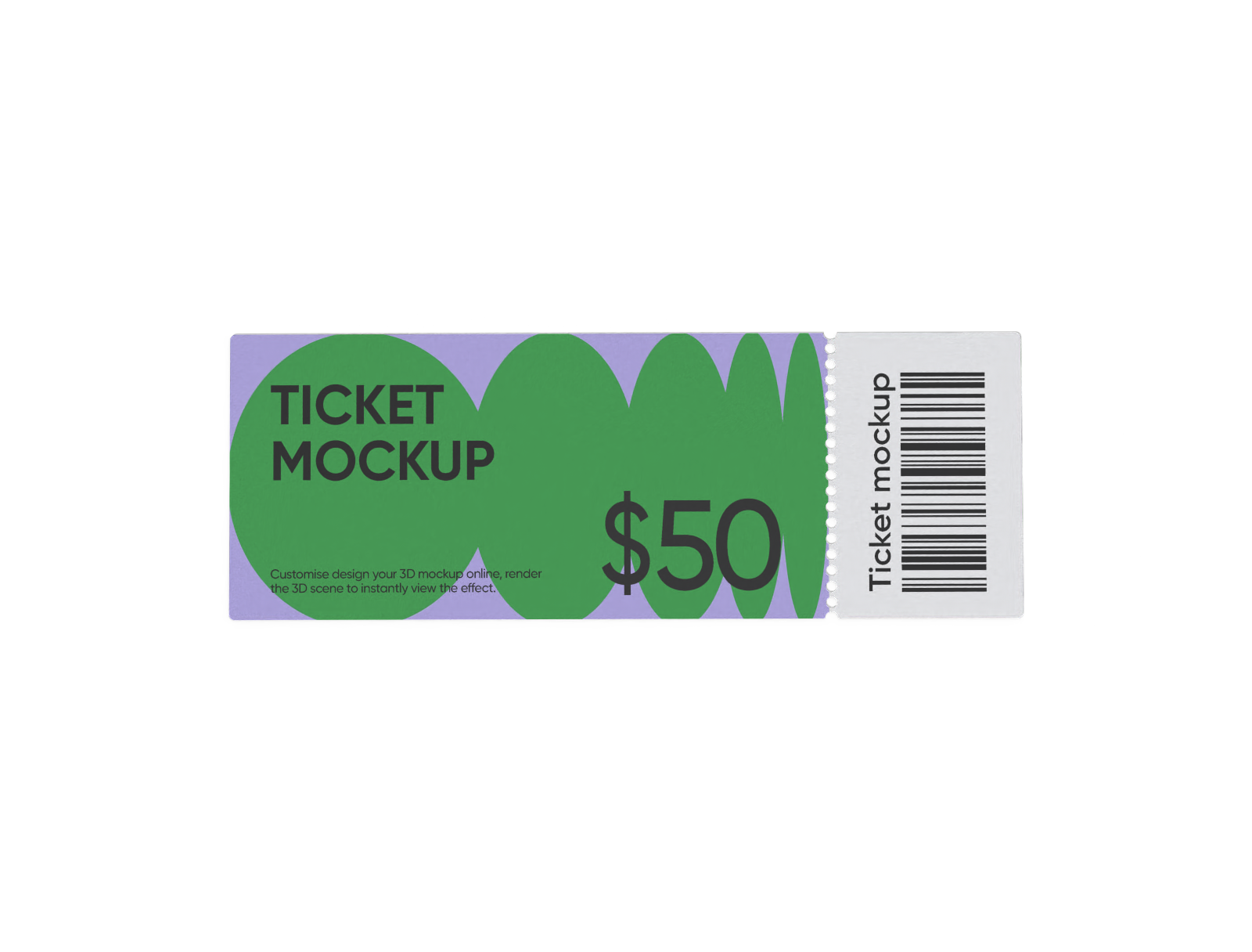 Ticket mockup