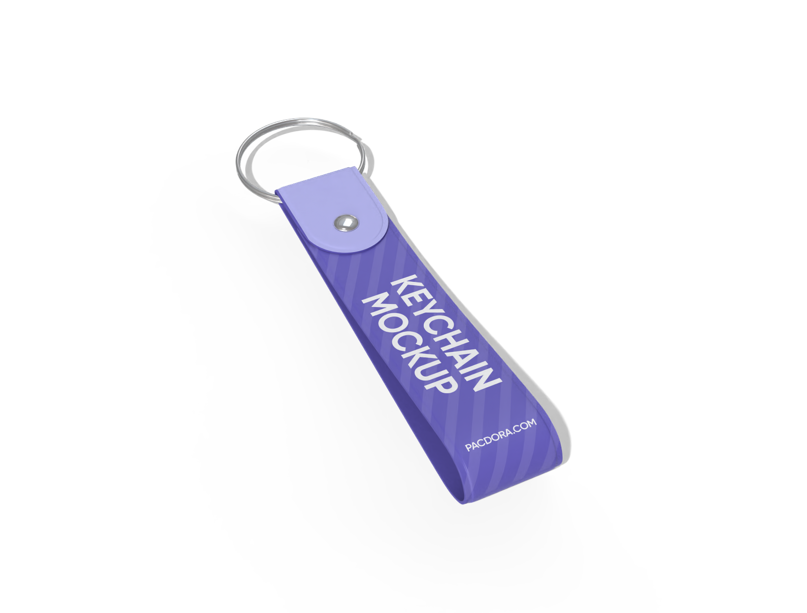 Keychain with ring mockup