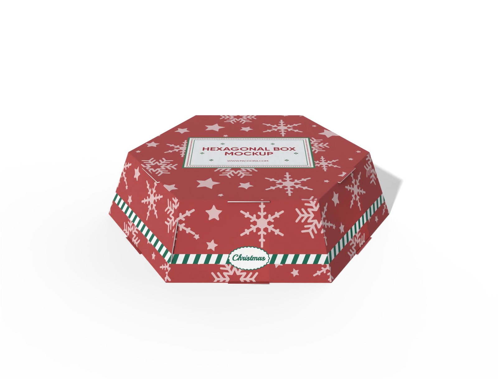 Hexagonal box mockup