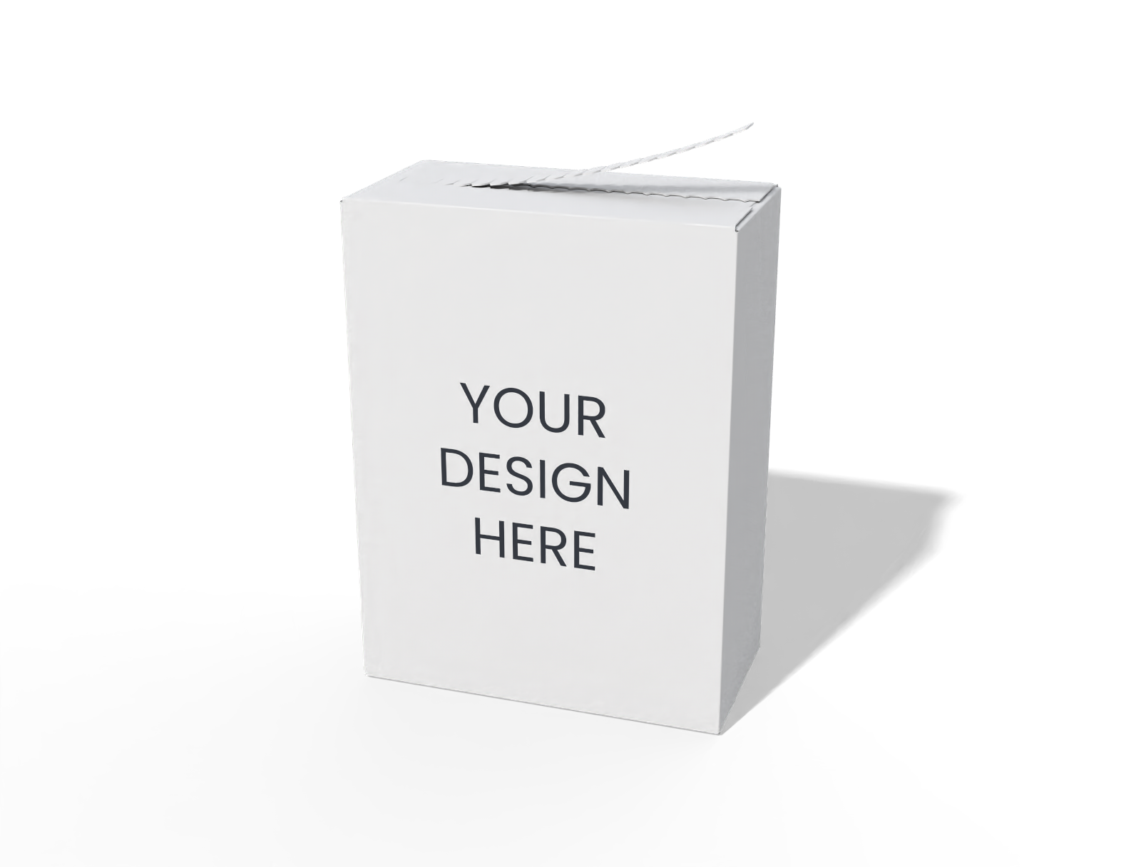 Zipper top box with auto self-locking mockup Zipper top box with auto self-locking mockup