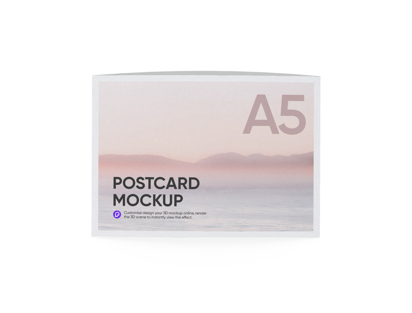 A5 postcard mockup